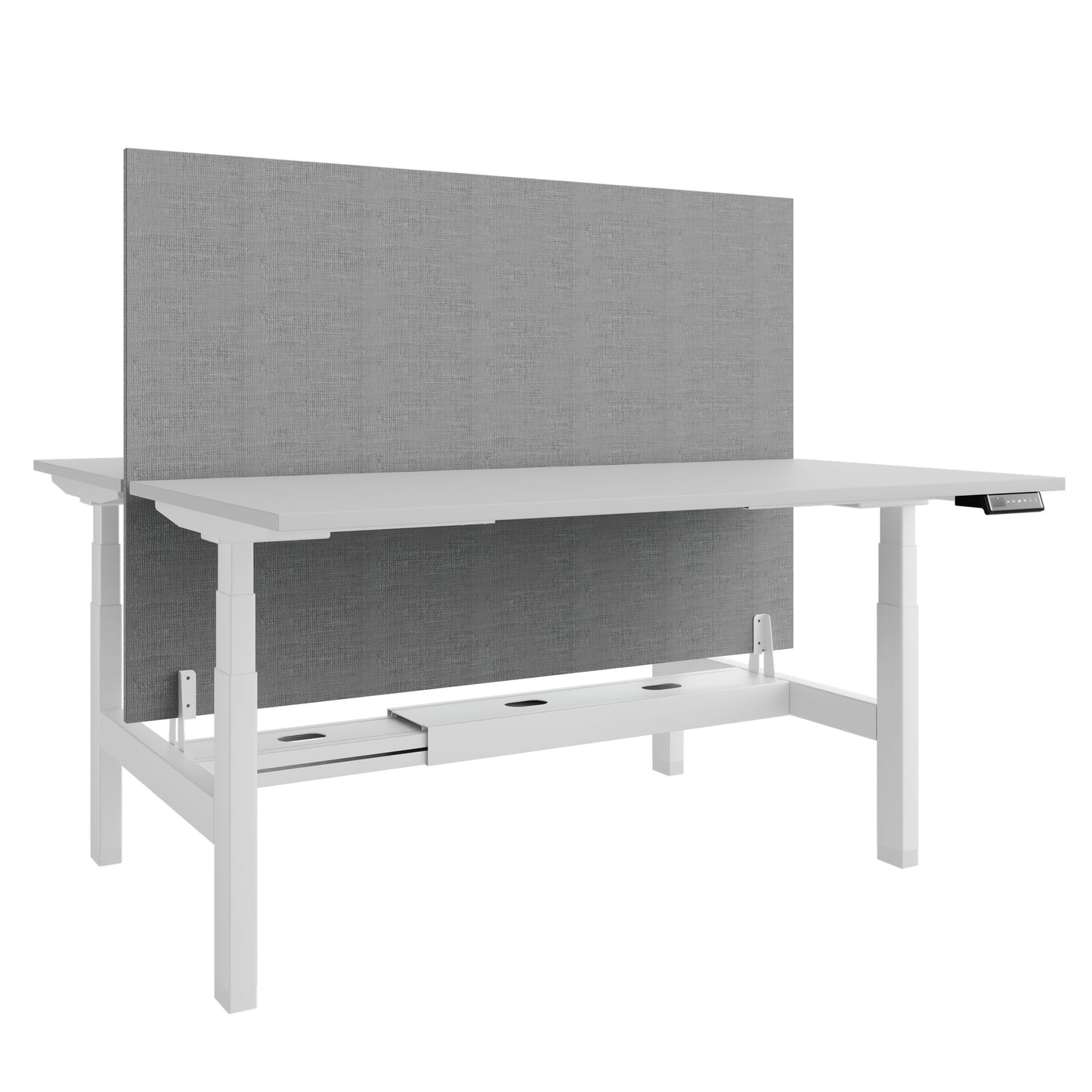 Bureau TELDRA Pro Team | 1600-1800 mm, réglable en hauteur électriquement, gris perle