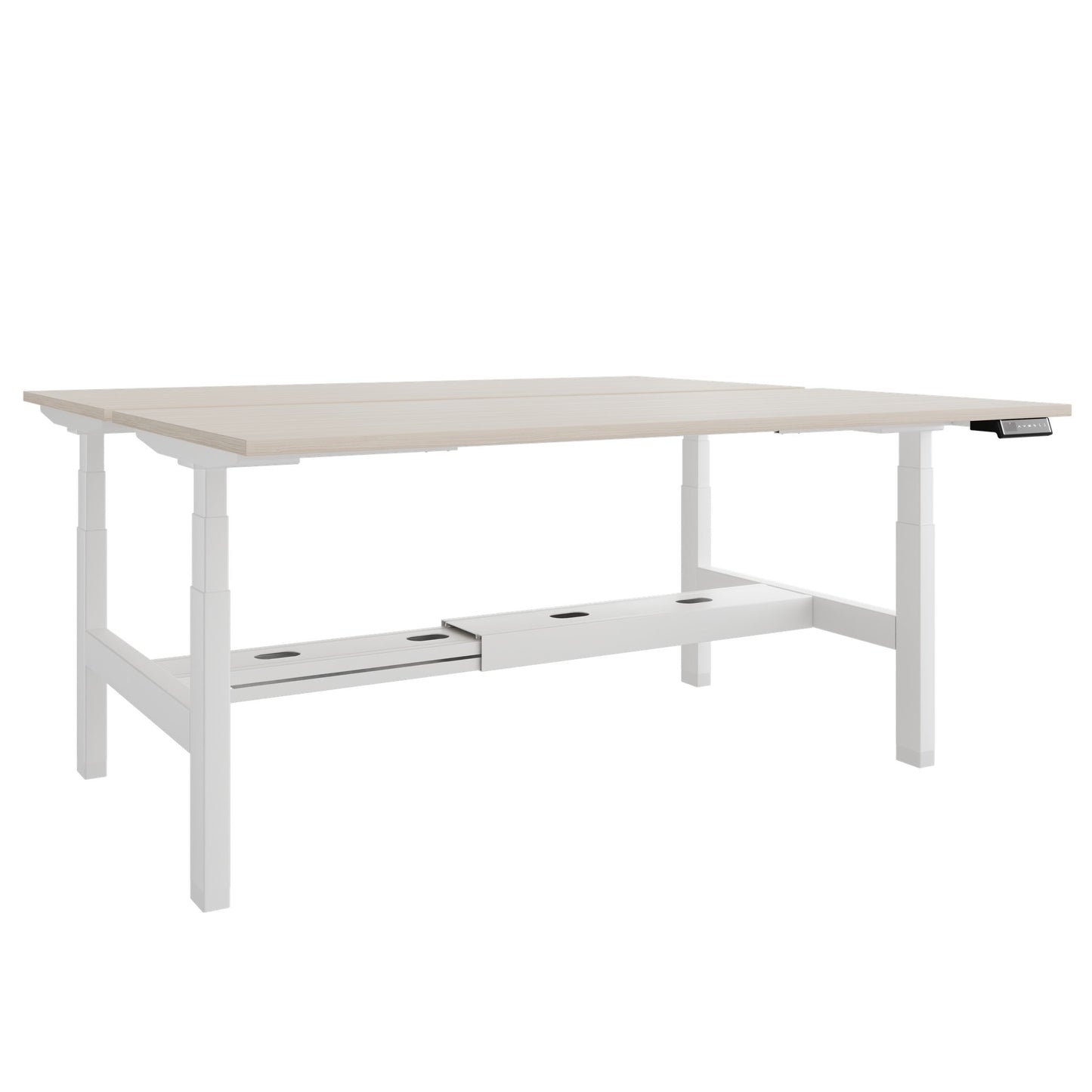 Bureau TELDRA Pro Team | 1600-1800 mm, réglable en hauteur électriquement, frêne sable