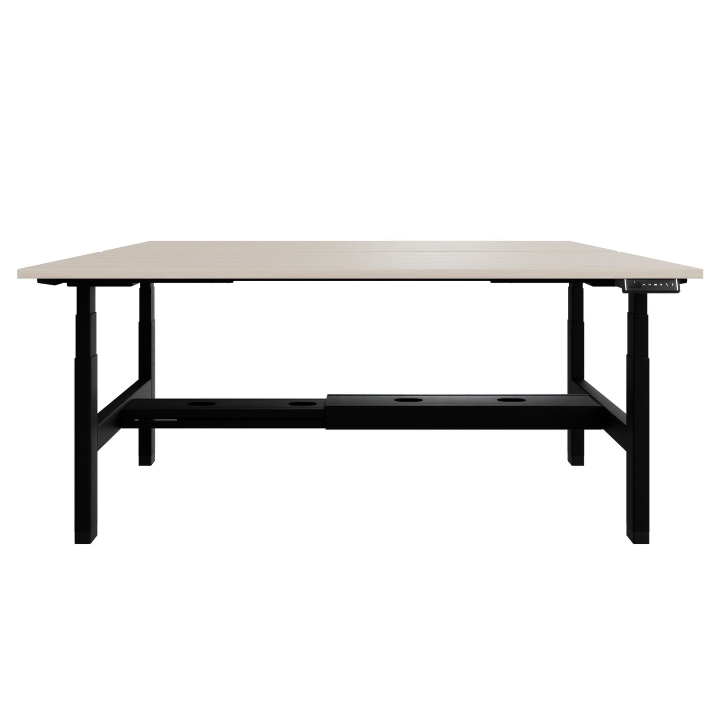 Bureau TELDRA Pro Team | 1600-1800 mm, réglable en hauteur électriquement, frêne sable