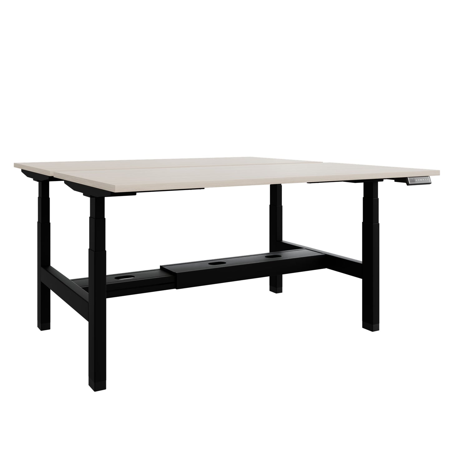 Bureau TELDRA Pro Team | 1600-1800 mm, réglable en hauteur électriquement, frêne sable