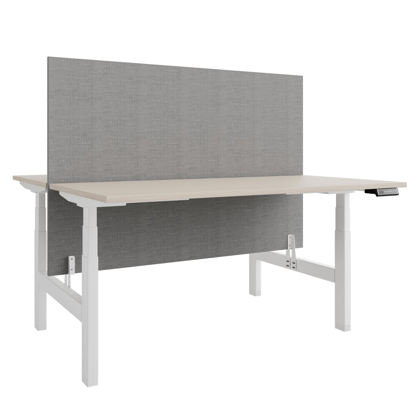 Bureau TELDRA Pro Team | 1600-1800 mm, réglable en hauteur électriquement, frêne sable