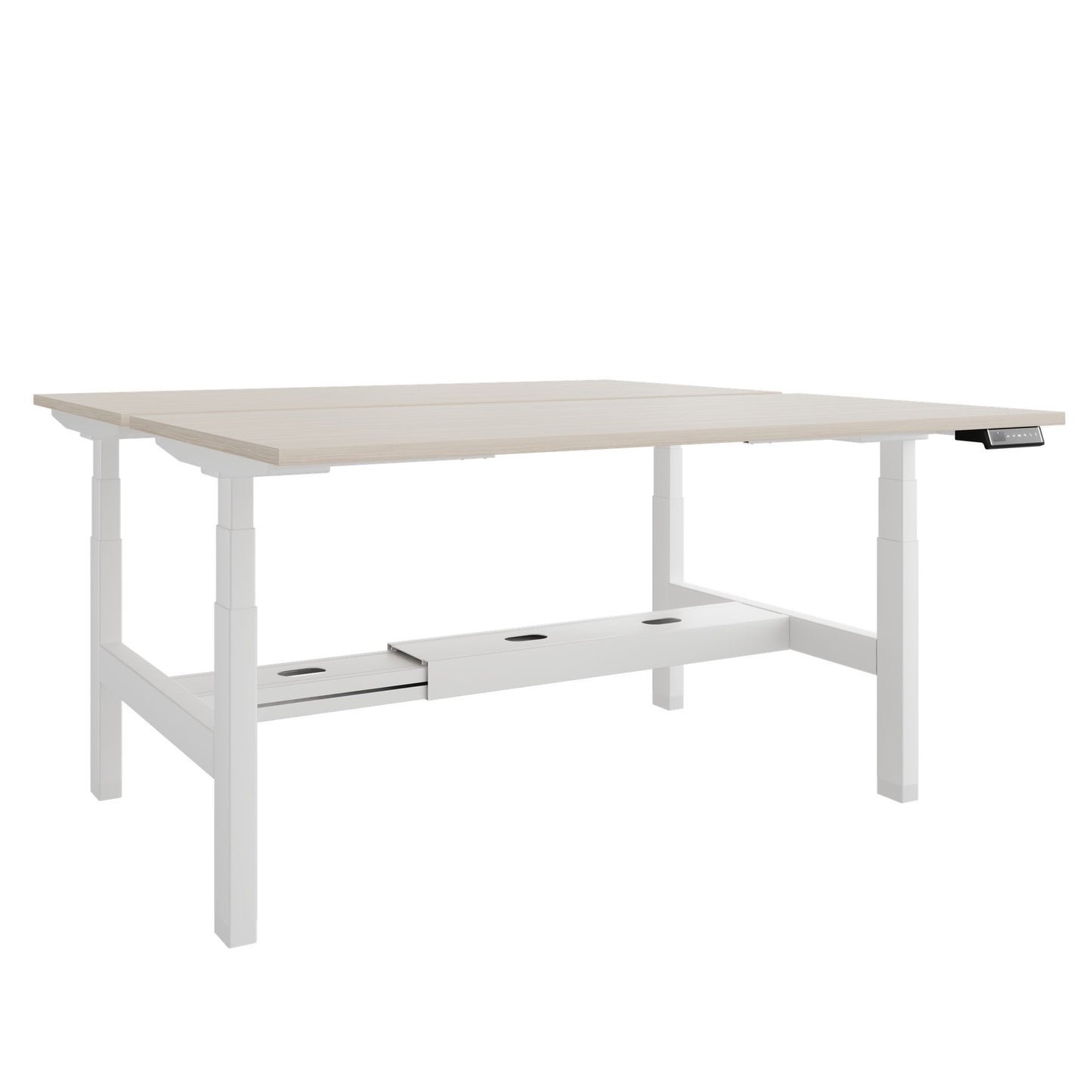 Bureau TELDRA Pro Team | 1600-1800 mm, réglable en hauteur électriquement, frêne sable