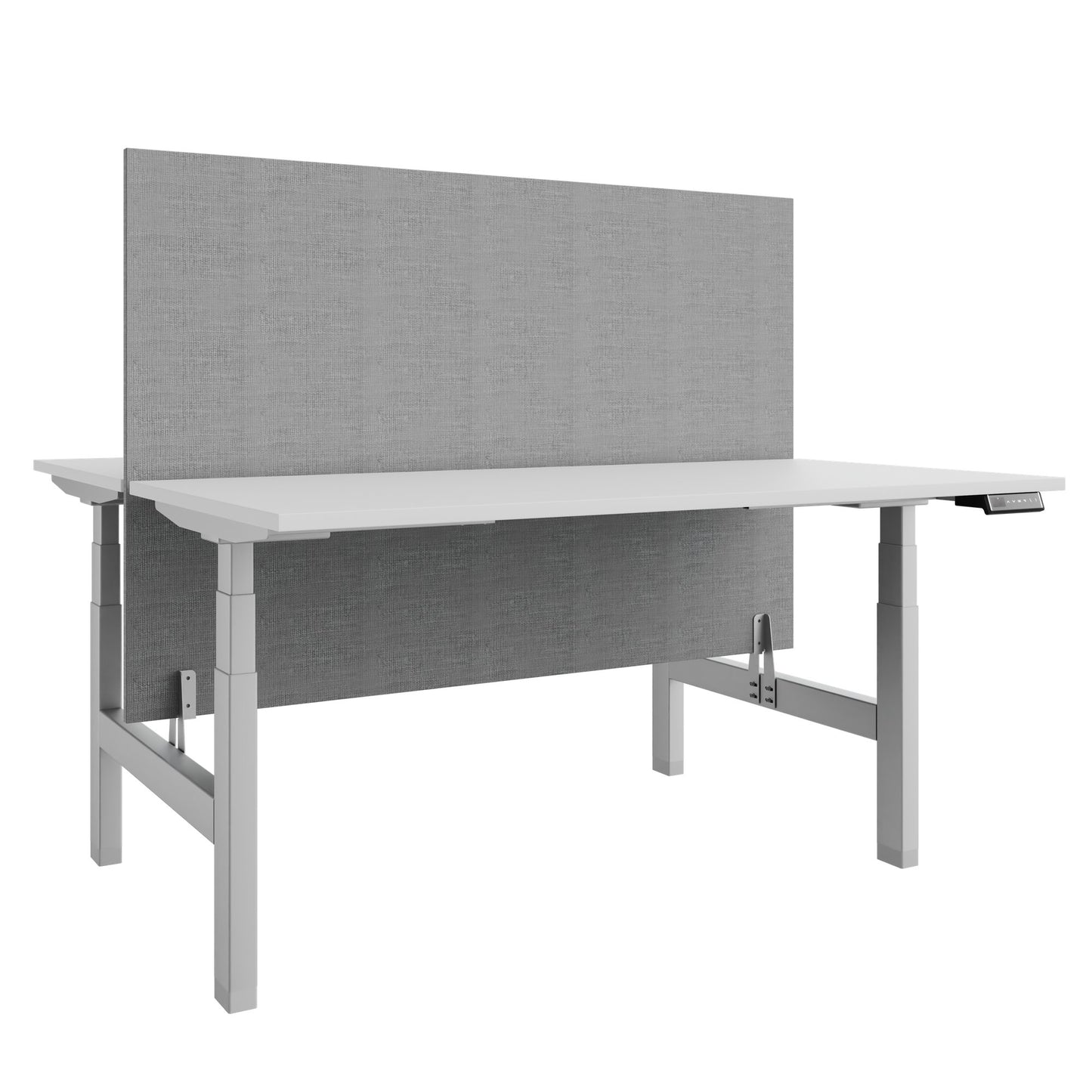 Bureau TELDRA Pro Team | 1600-1800 mm, réglable en hauteur électriquement, blanc