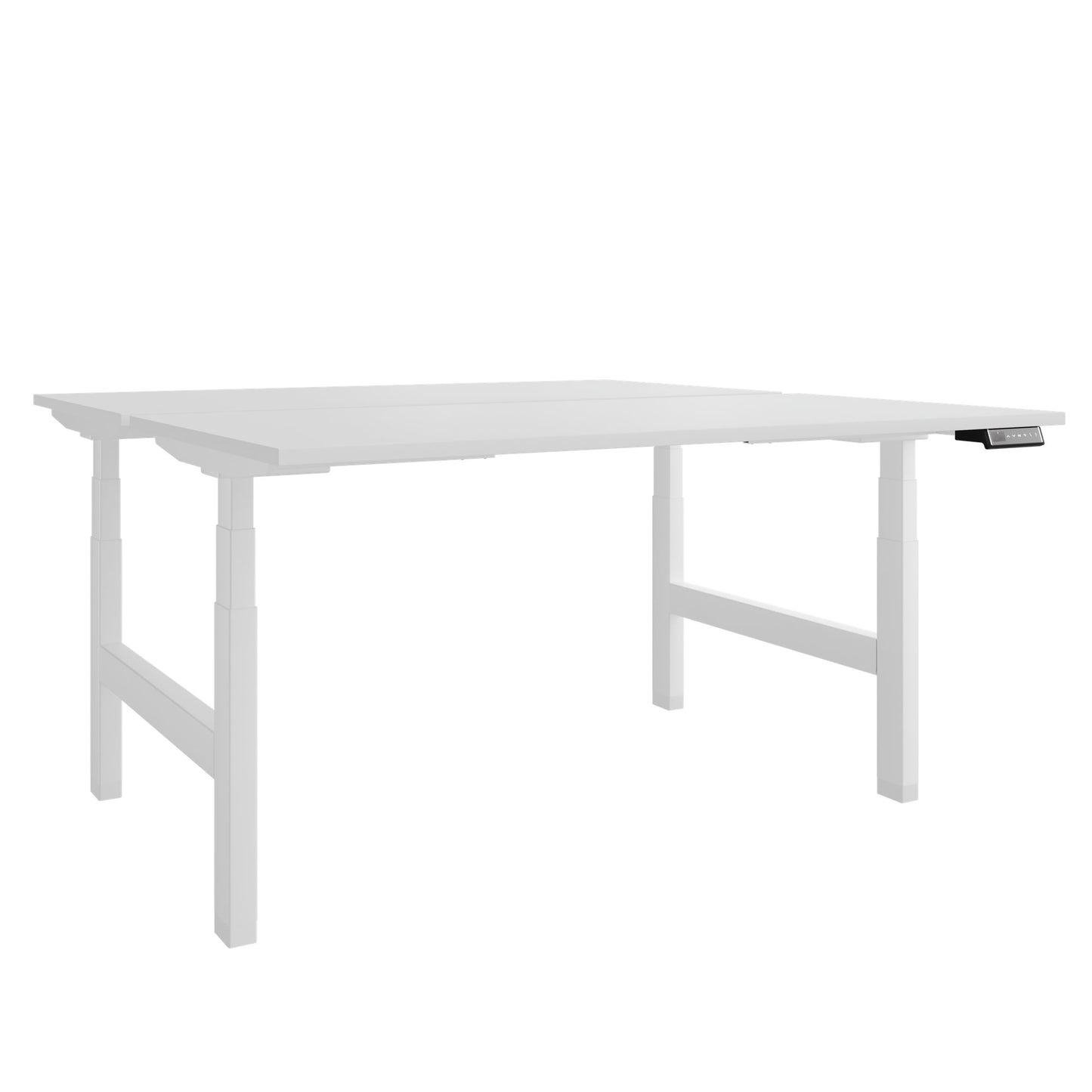 Bureau TELDRA Pro Team | 1600-1800 mm, réglable en hauteur électriquement, blanc