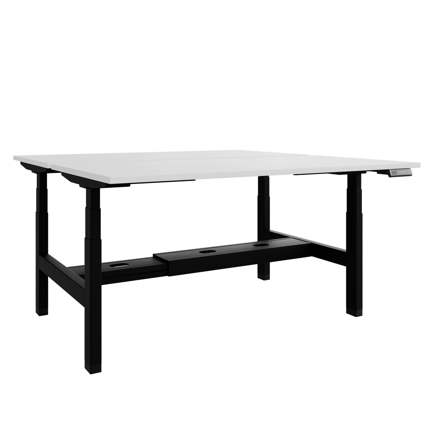 Bureau TELDRA Pro Team | 1600-1800 mm, réglable en hauteur électriquement, blanc