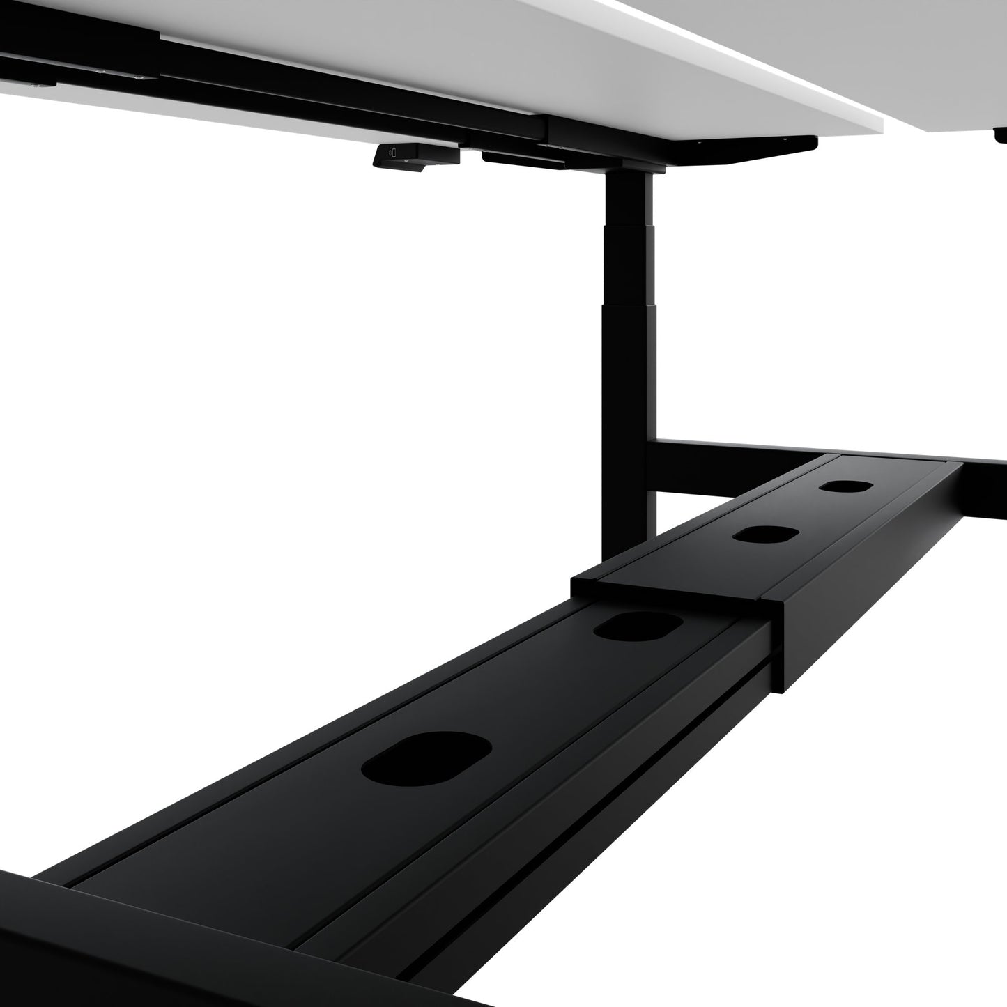 Bureau TELDRA Pro Team | 1600-1800 mm, réglable en hauteur électriquement, blanc