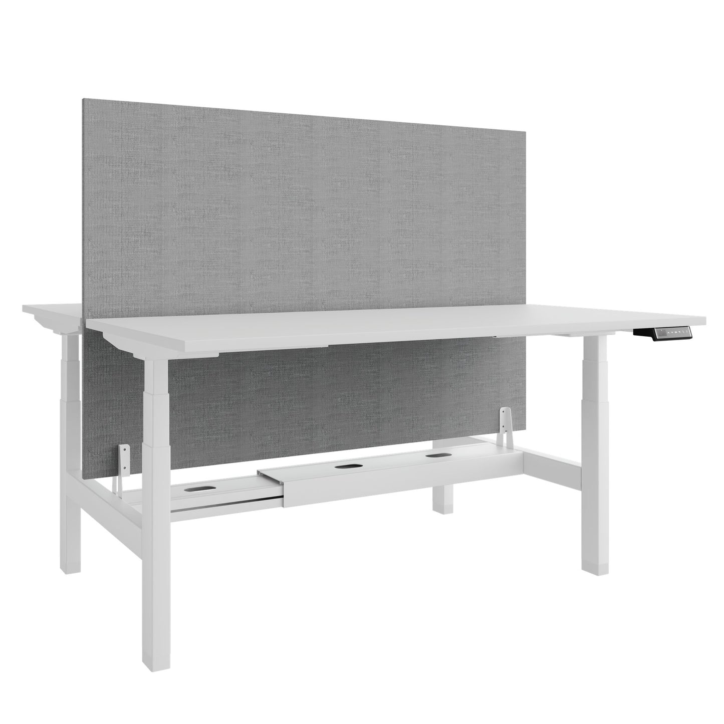 Bureau TELDRA Pro Team | 1600-1800 mm, réglable en hauteur électriquement, blanc