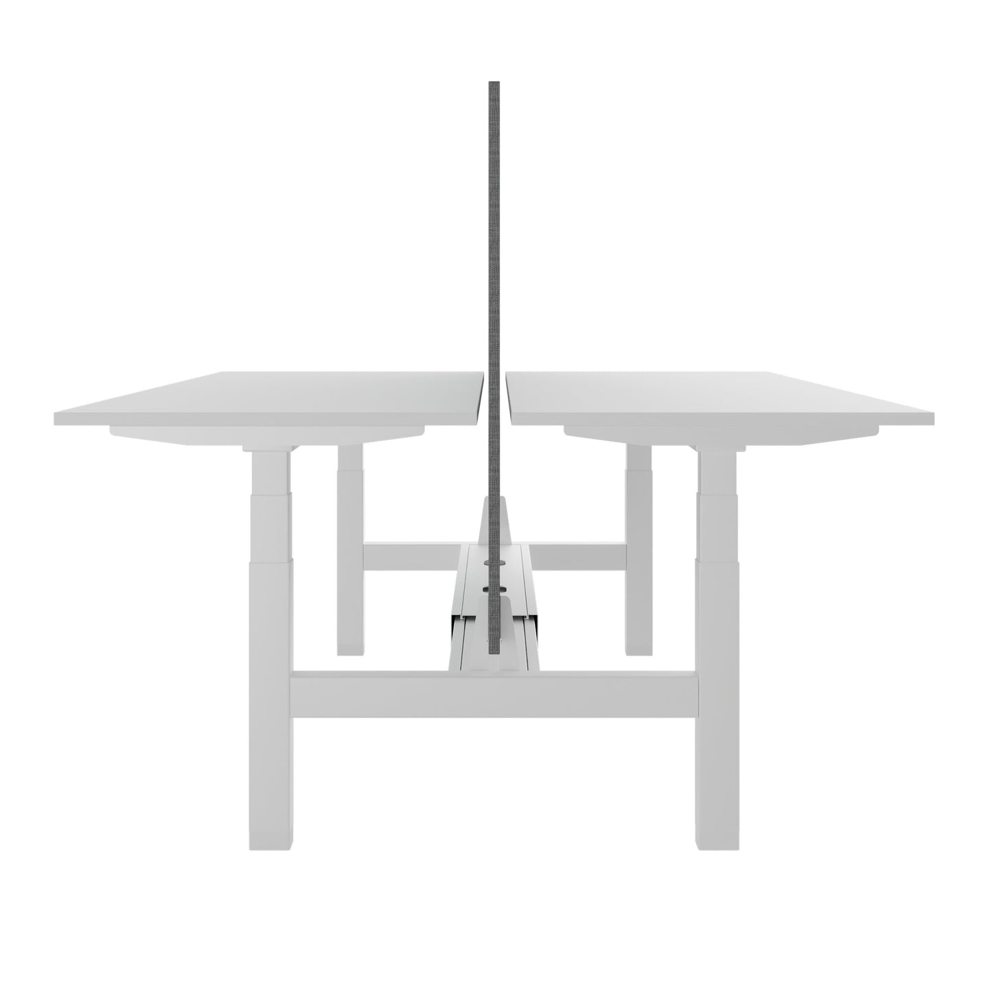 Bureau TELDRA Pro Team | 1600-1800 mm, réglable en hauteur électriquement, blanc