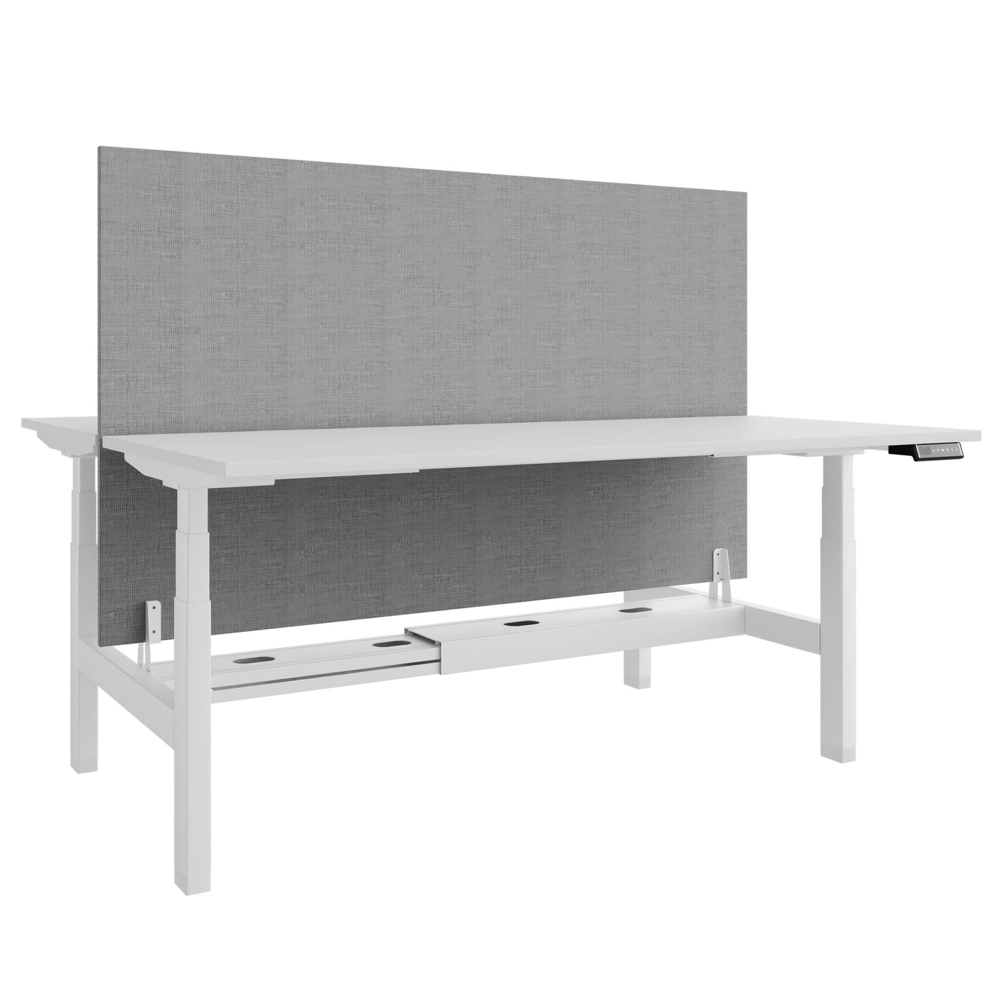 Bureau TELDRA Pro Team | 1600-1800 mm, réglable en hauteur électriquement, blanc