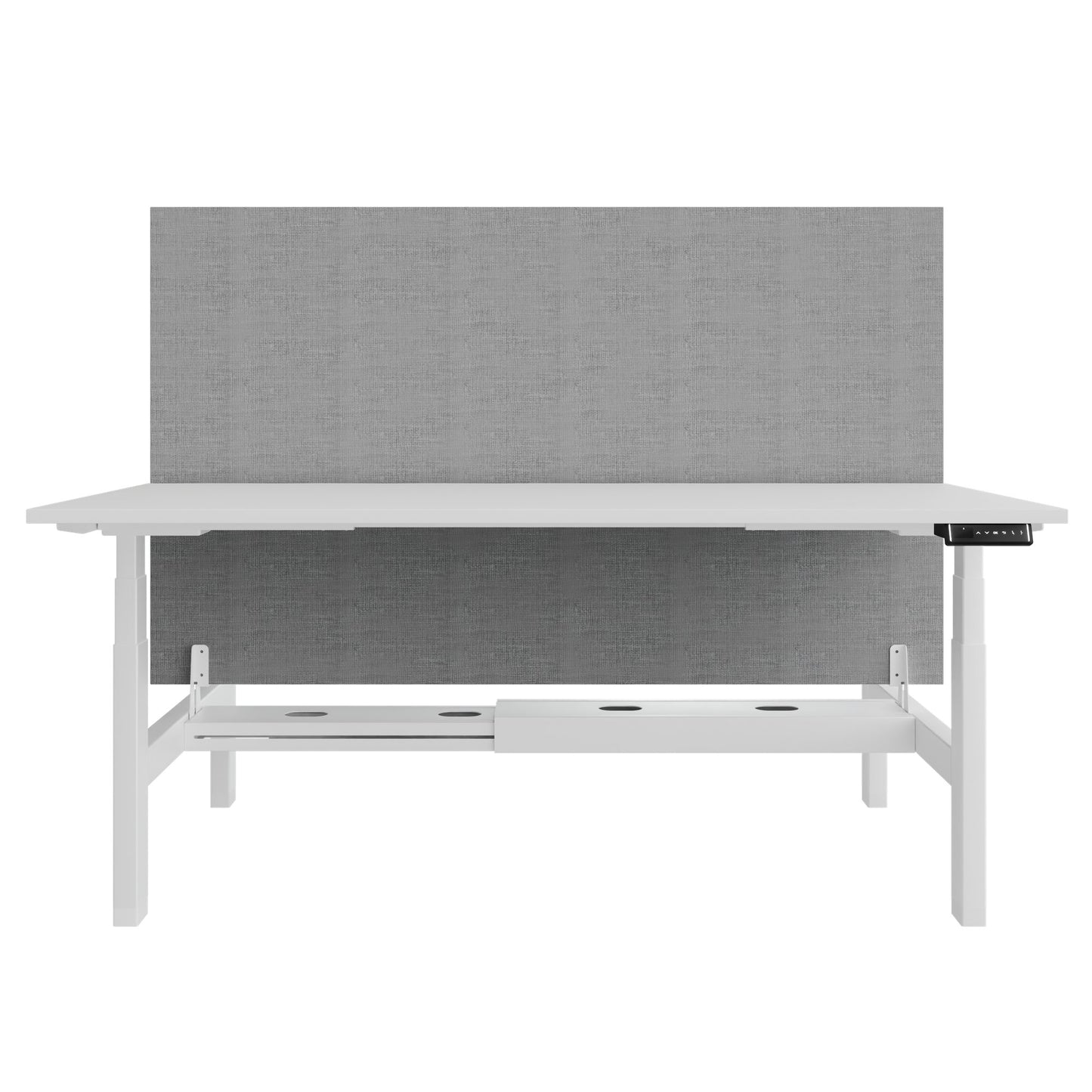 Bureau TELDRA Pro Team | 1600-1800 mm, réglable en hauteur électriquement, blanc