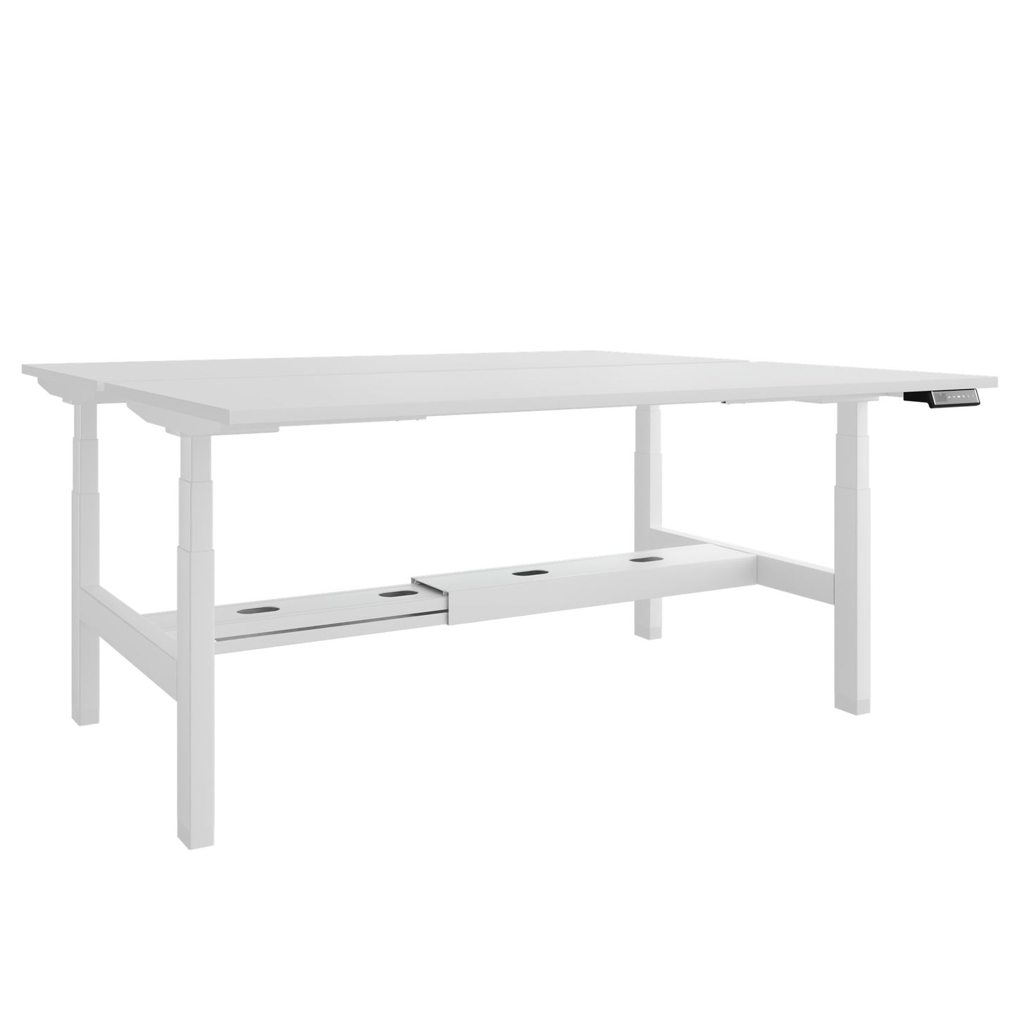 Bureau TELDRA Pro Team | 1600-1800 mm, réglable en hauteur électriquement, blanc