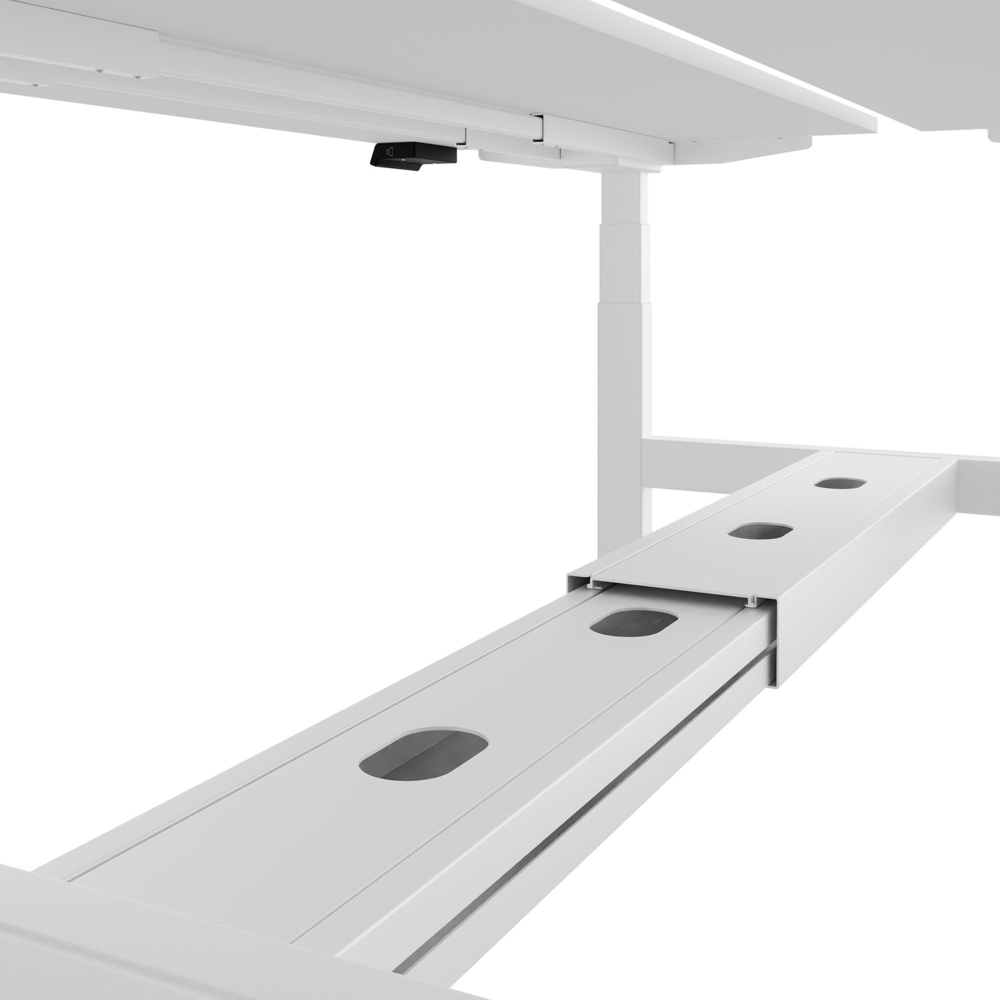 Bureau TELDRA Pro Team | 1600-1800 mm, réglable en hauteur électriquement, blanc