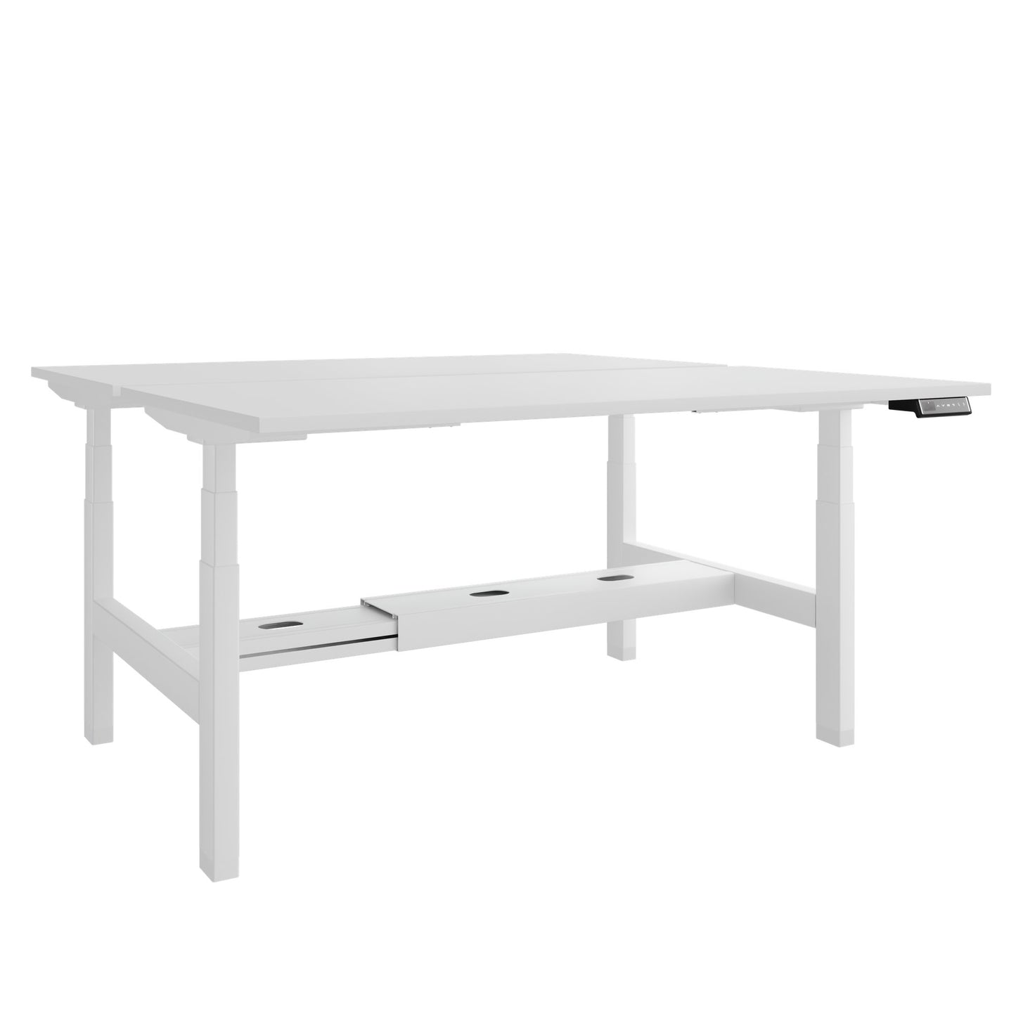 Bureau TELDRA Pro Team | 1600-1800 mm, réglable en hauteur électriquement, blanc