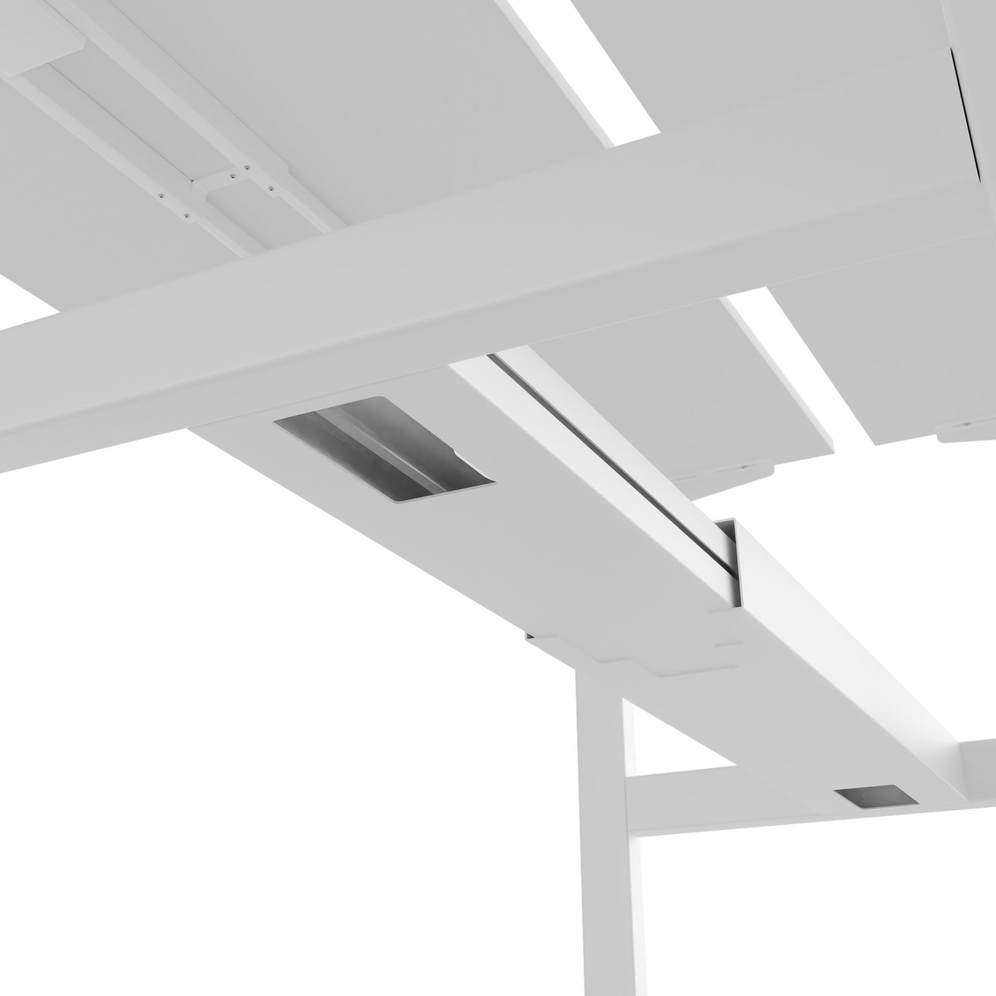 Bureau TELDRA Pro Team | 1600-1800 mm, réglable en hauteur électriquement, blanc