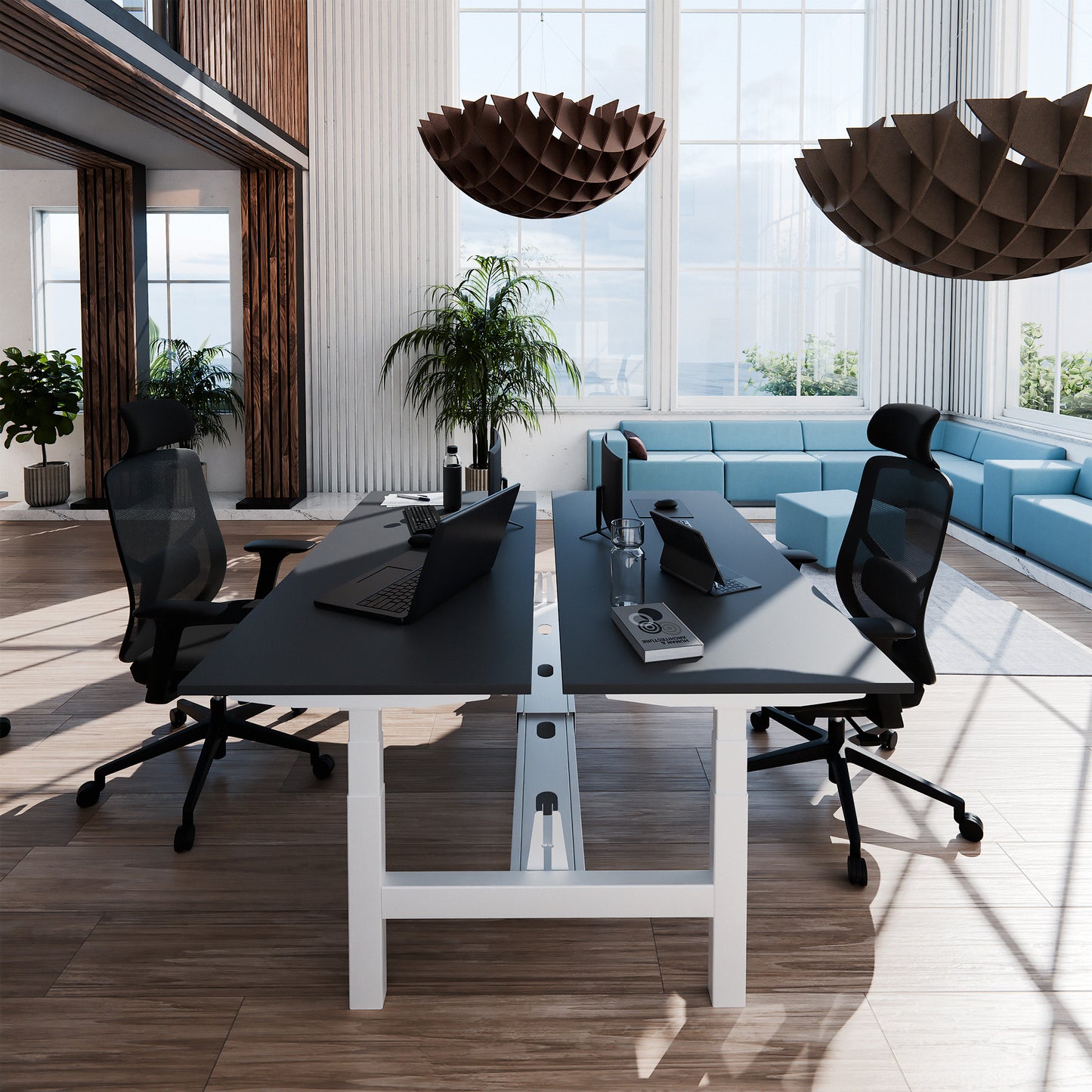 Bureau TELDRA Pro Team | 1600-1800 mm, réglable en hauteur électriquement, anthracite