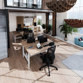 Scrivania TELDRA Pro Team | 1600-1800 mm, regolabile elettricamente in altezza, rovere ambra - 7 Thumbnail Image