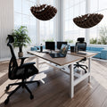 Scrivania TELDRA Pro Team | 1600-1800 mm, regolabile elettricamente in altezza, rovere ambra - 8 Thumbnail Image