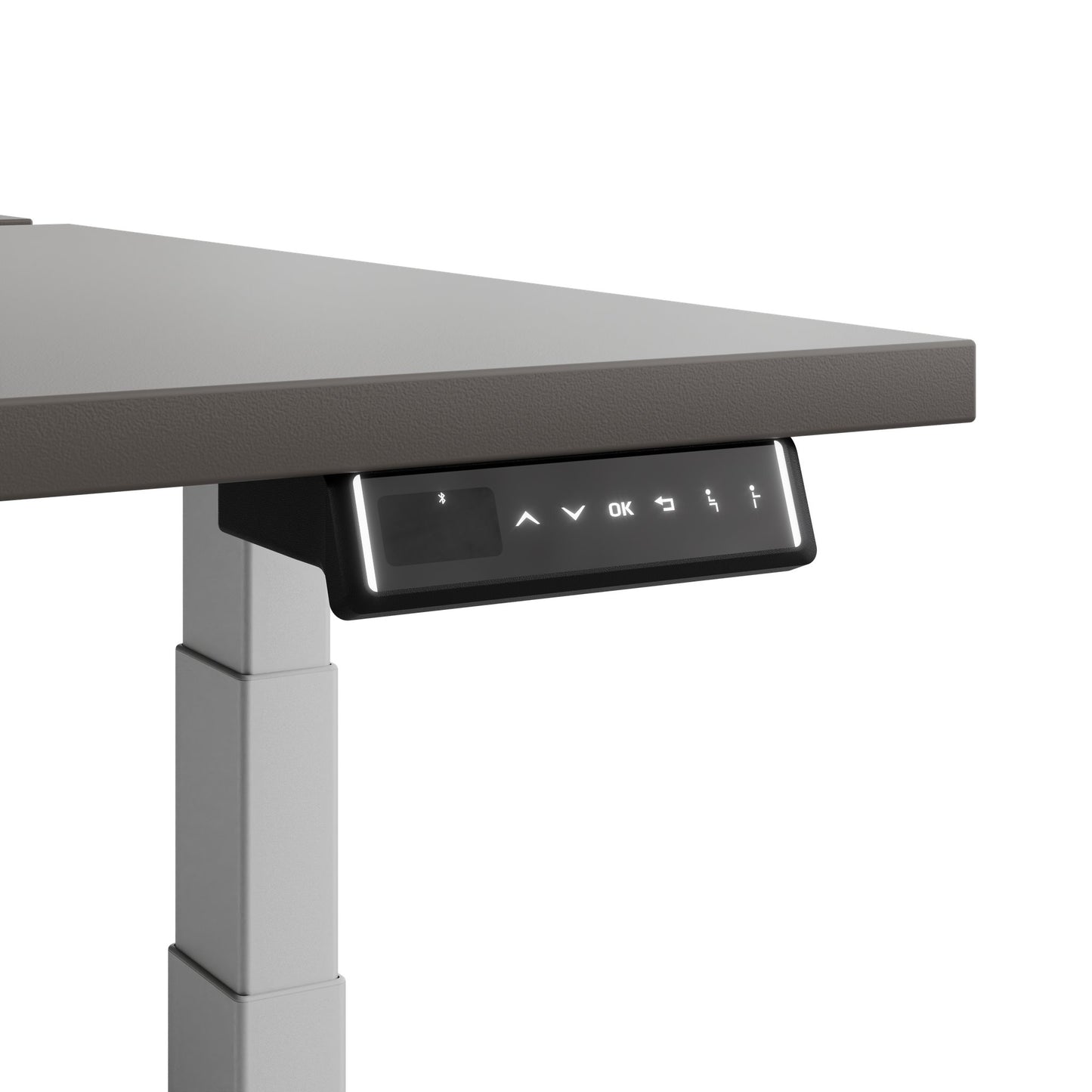 Bureau TELDRA Pro Team | 1600-1800 mm, réglable en hauteur électriquement, gris cubanite