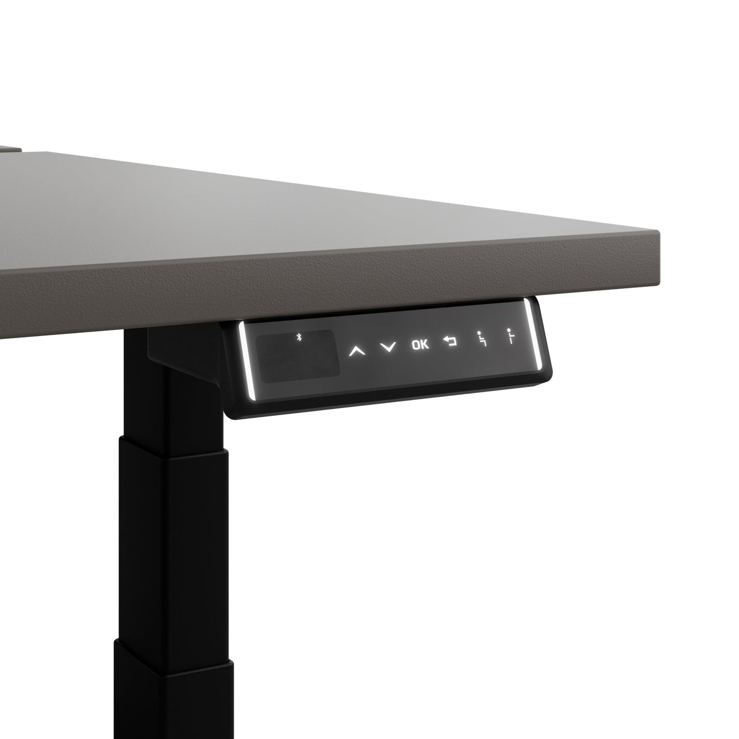 Bureau TELDRA Pro Team | 1600-1800 mm, réglable en hauteur électriquement, gris cubanite