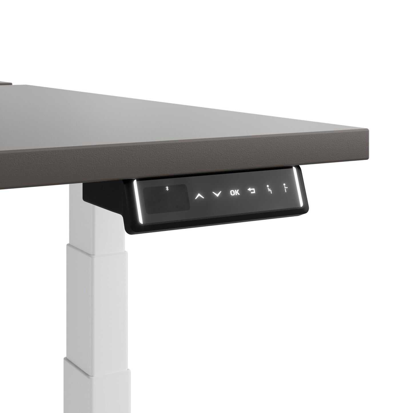 Bureau TELDRA Pro Team | 1600-1800 mm, réglable en hauteur électriquement, gris cubanite