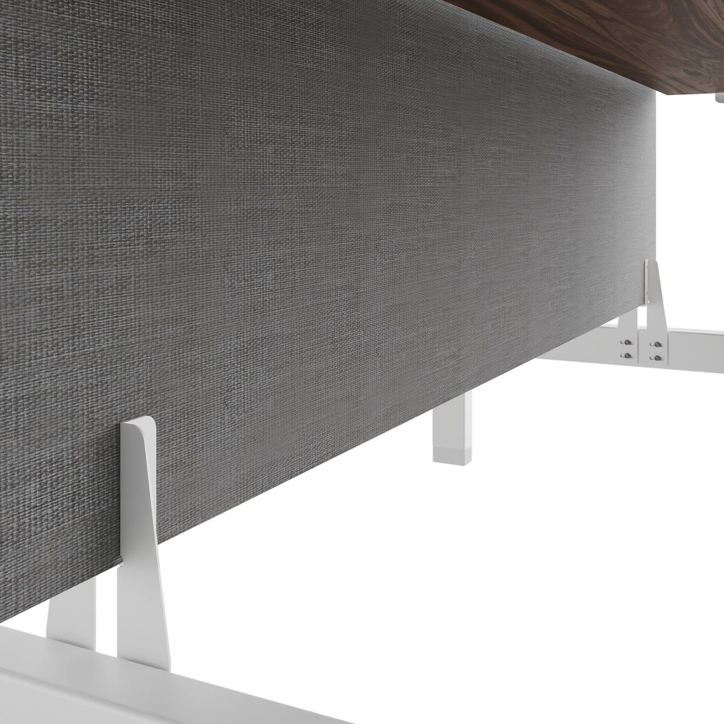 TELDRA Pro Team-Schreibtisch | 1600-1800 mm, elektrisch höhenverstellbar, Echtholz-Furnier Nussbaum