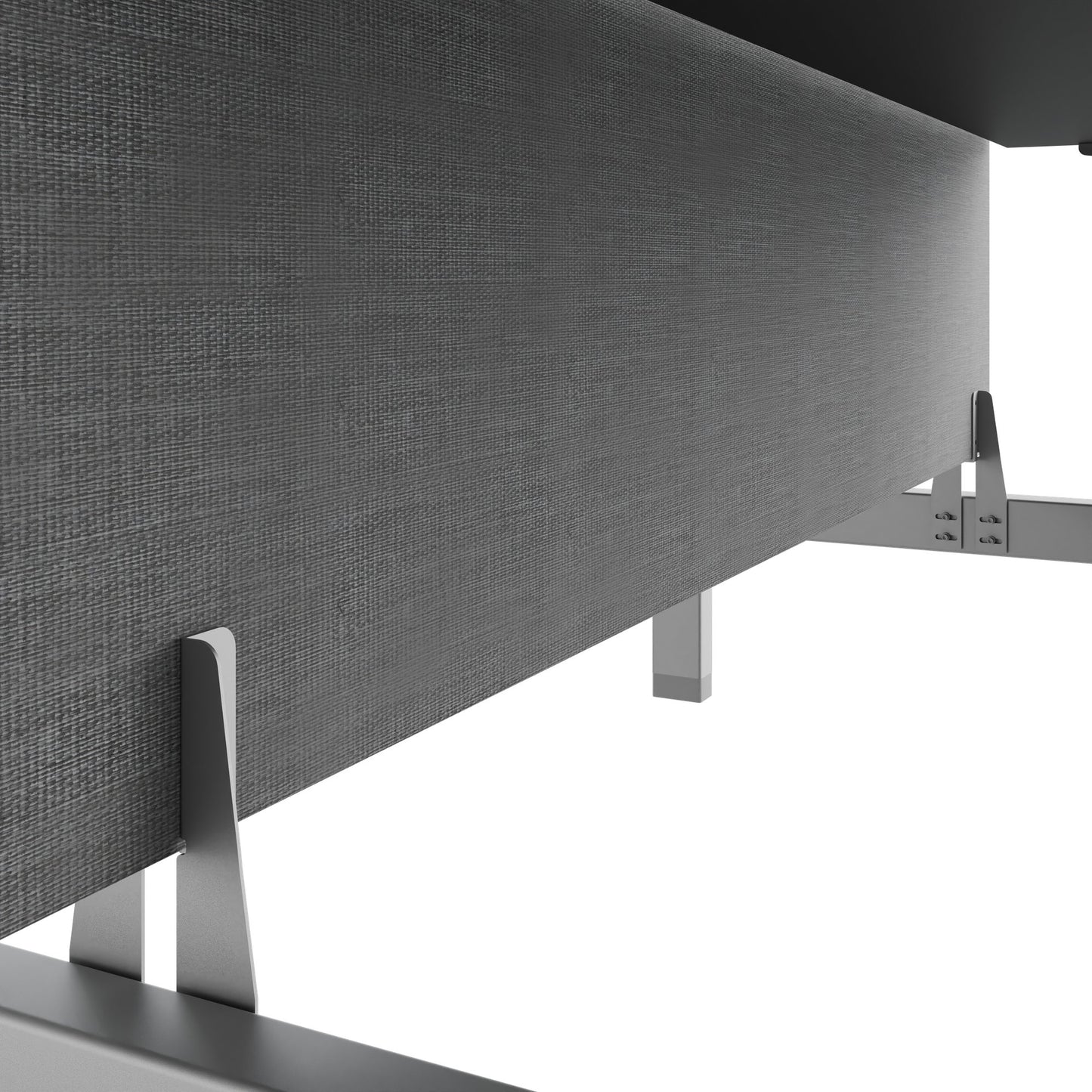 TELDRA Pro Team-Schreibtisch | 1600-1800 mm, elektrisch höhenverstellbar, Linoleum Charcoal