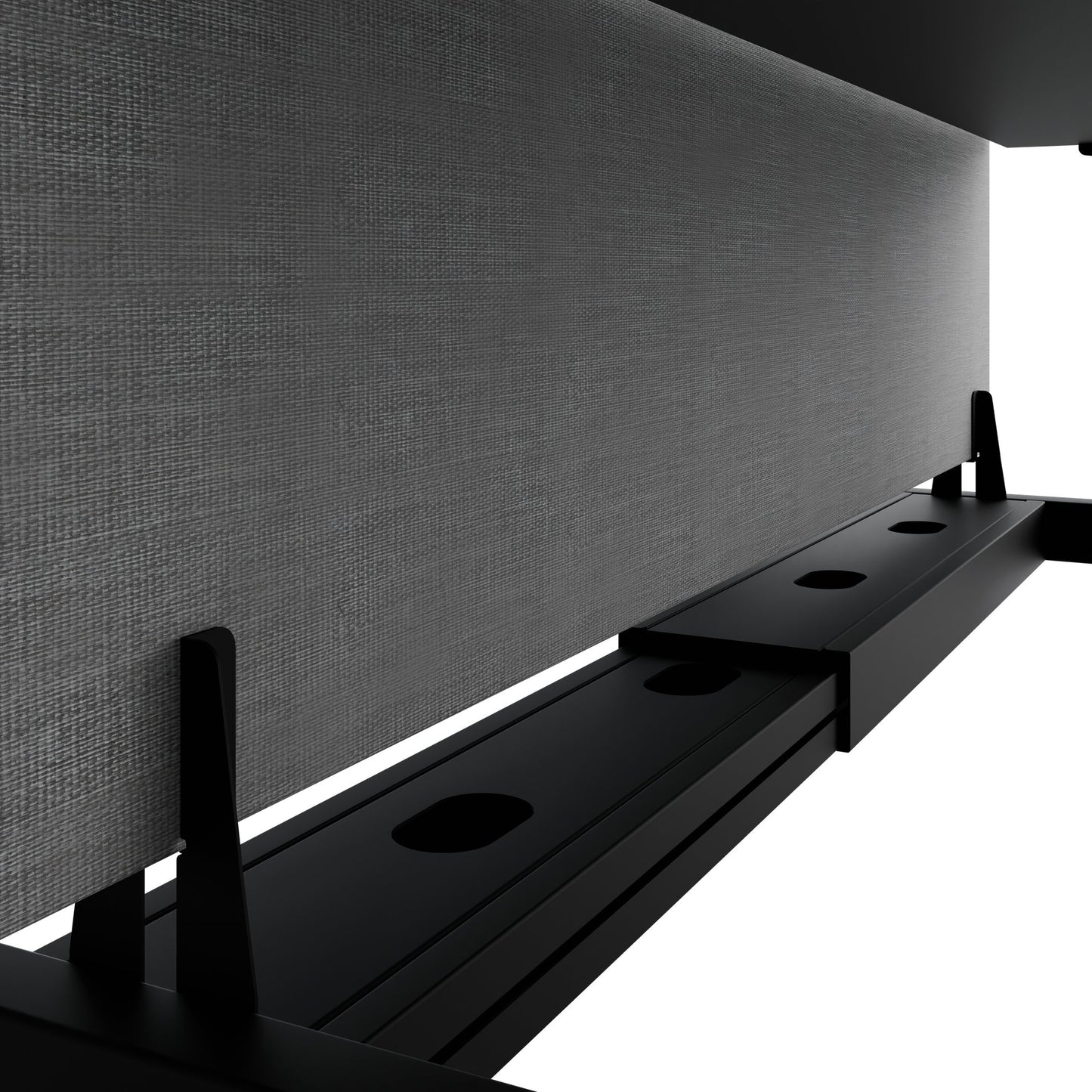 TELDRA Pro Team-Schreibtisch | 1600-1800 mm, elektrisch höhenverstellbar, Linoleum Charcoal