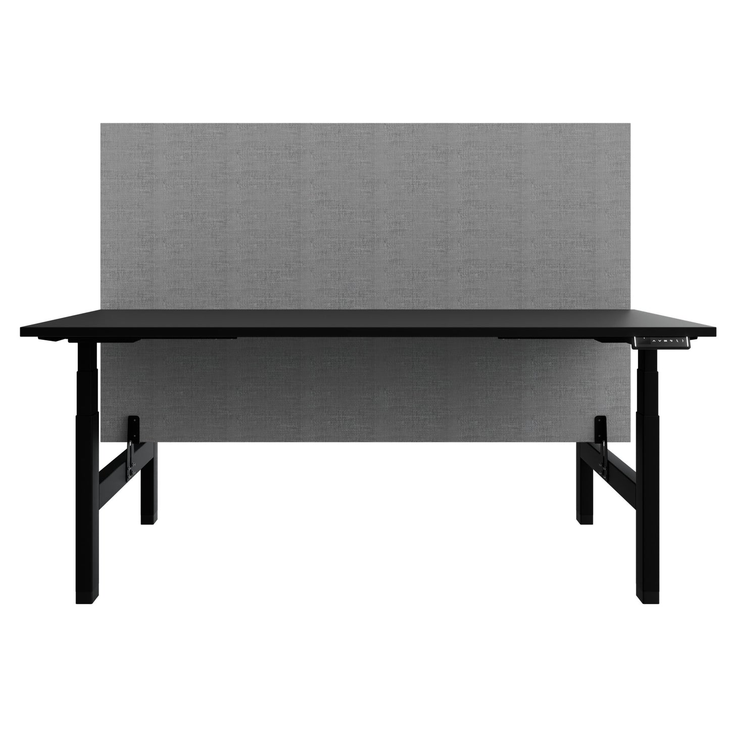 TELDRA Pro Team-Schreibtisch | 1600-1800 mm, elektrisch höhenverstellbar, Linoleum Charcoal