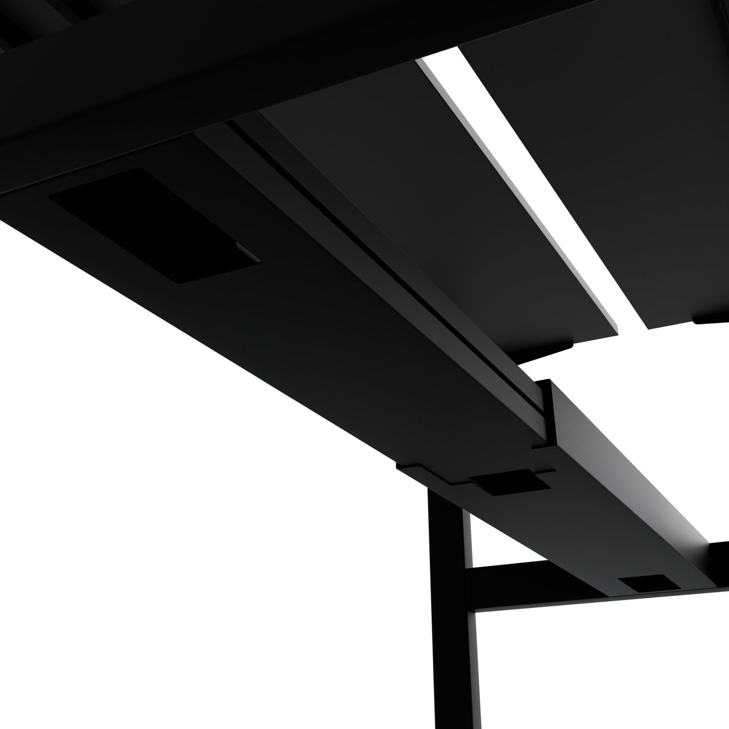 TELDRA Pro Team-Schreibtisch | 1600-1800 mm, elektrisch höhenverstellbar, Linoleum Charcoal