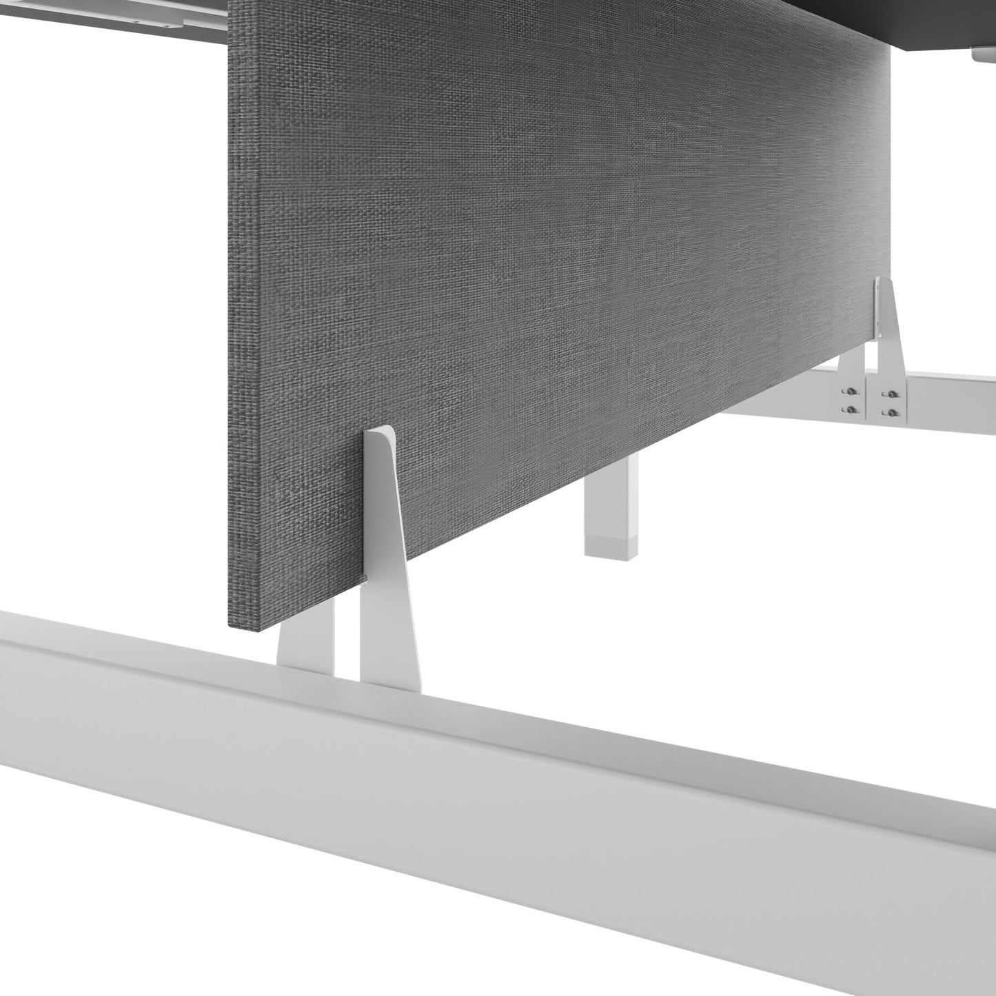 TELDRA Pro Team-Schreibtisch | 1600-1800 mm, elektrisch höhenverstellbar, Linoleum Charcoal