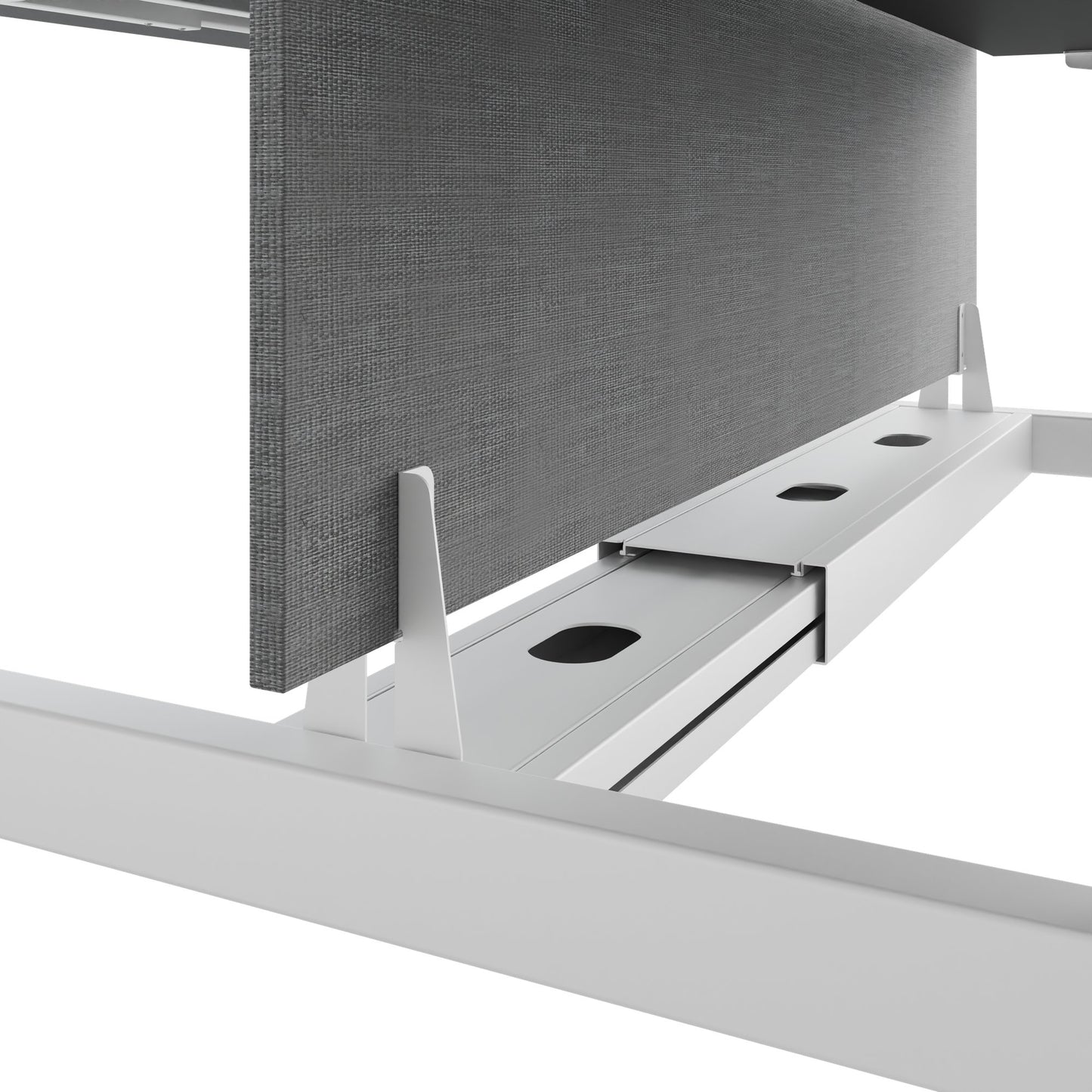 TELDRA Pro Team-Schreibtisch | 1600-1800 mm, elektrisch höhenverstellbar, Linoleum Charcoal