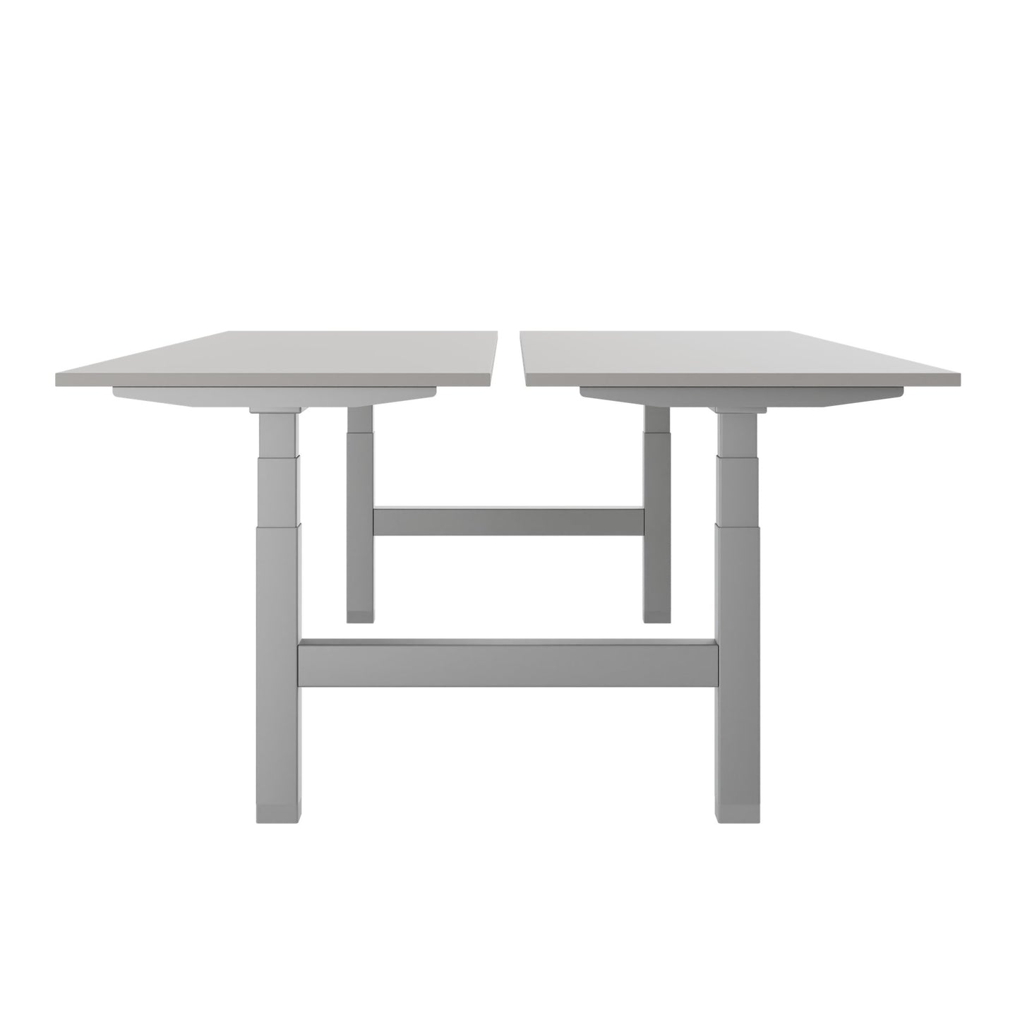 TELDRA Pro Team-Schreibtisch | 1600-1800 mm, elektrisch höhenverstellbar, Linoleum Pebble