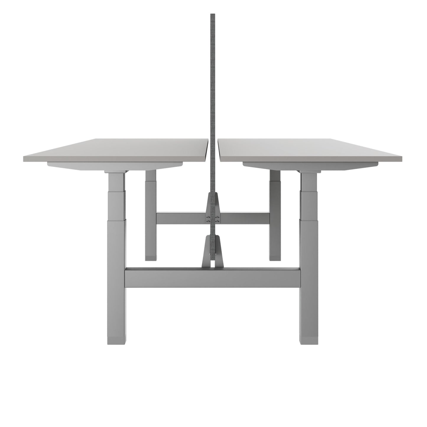 TELDRA Pro Team-Schreibtisch | 1600-1800 mm, elektrisch höhenverstellbar, Linoleum Pebble