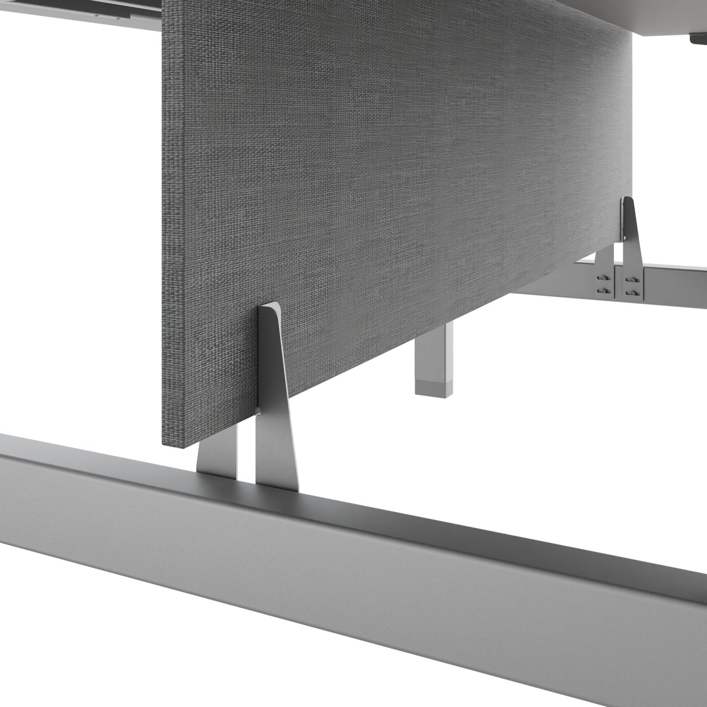 TELDRA Pro Team-Schreibtisch | 1600-1800 mm, elektrisch höhenverstellbar, Linoleum Pebble