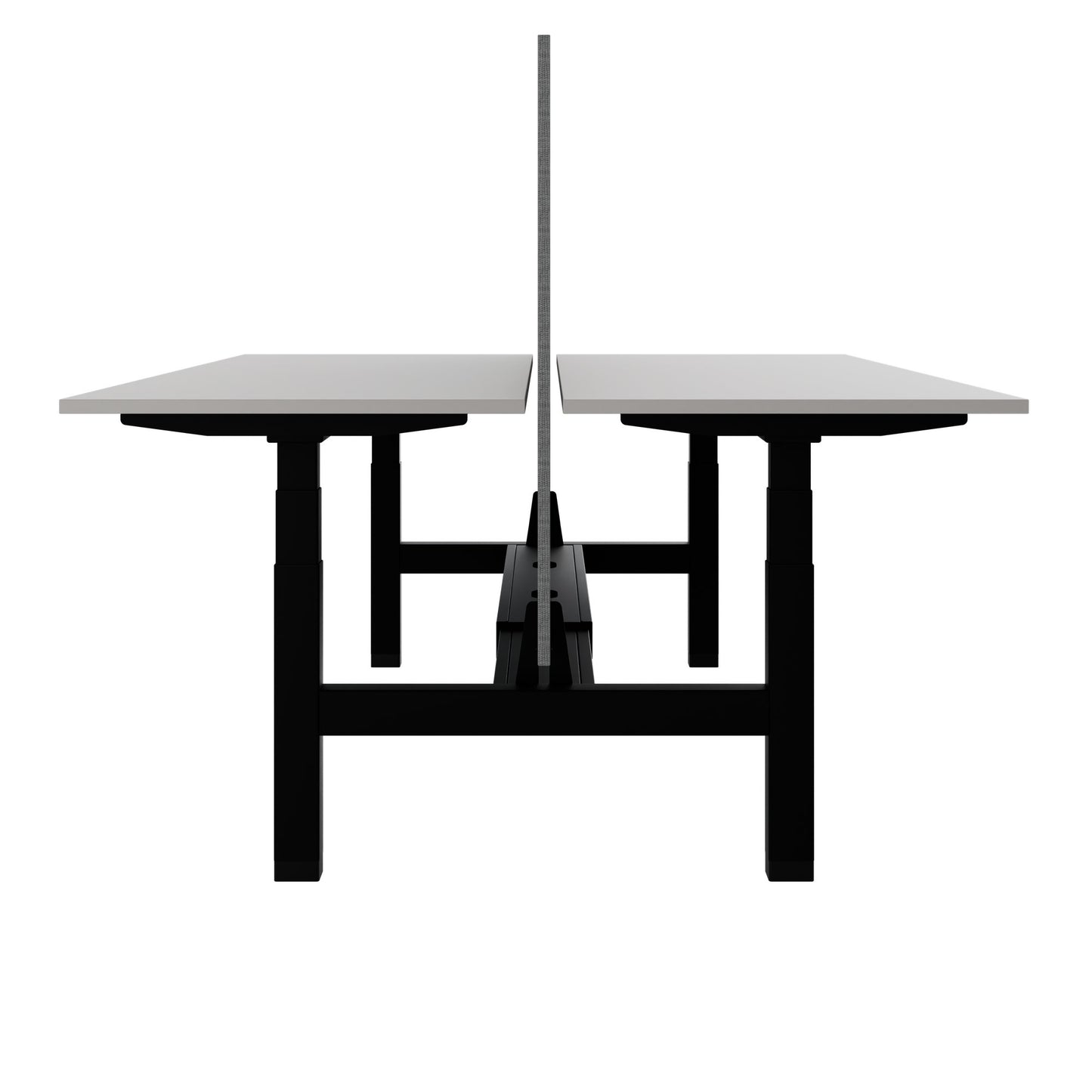 TELDRA Pro Team-Schreibtisch | 1600-1800 mm, elektrisch höhenverstellbar, Linoleum Pebble