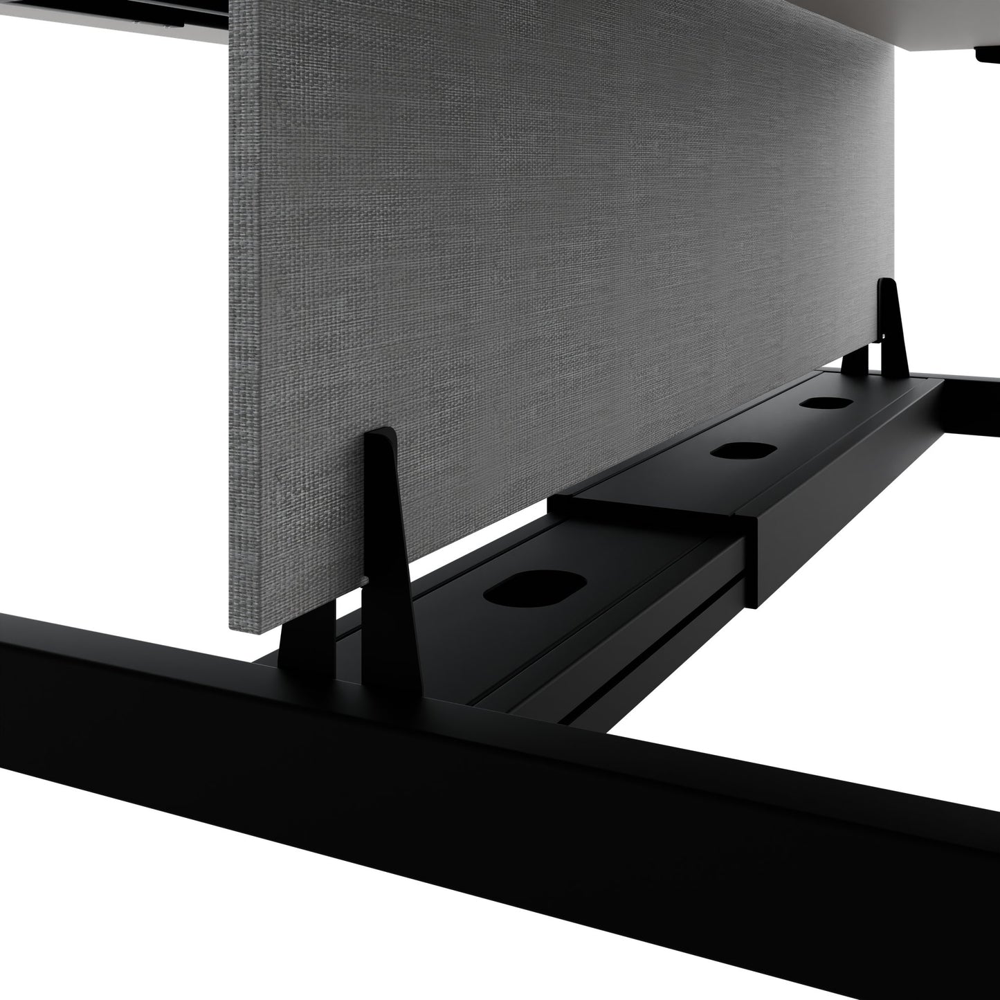 TELDRA Pro Team-Schreibtisch | 1600-1800 mm, elektrisch höhenverstellbar, Linoleum Pebble