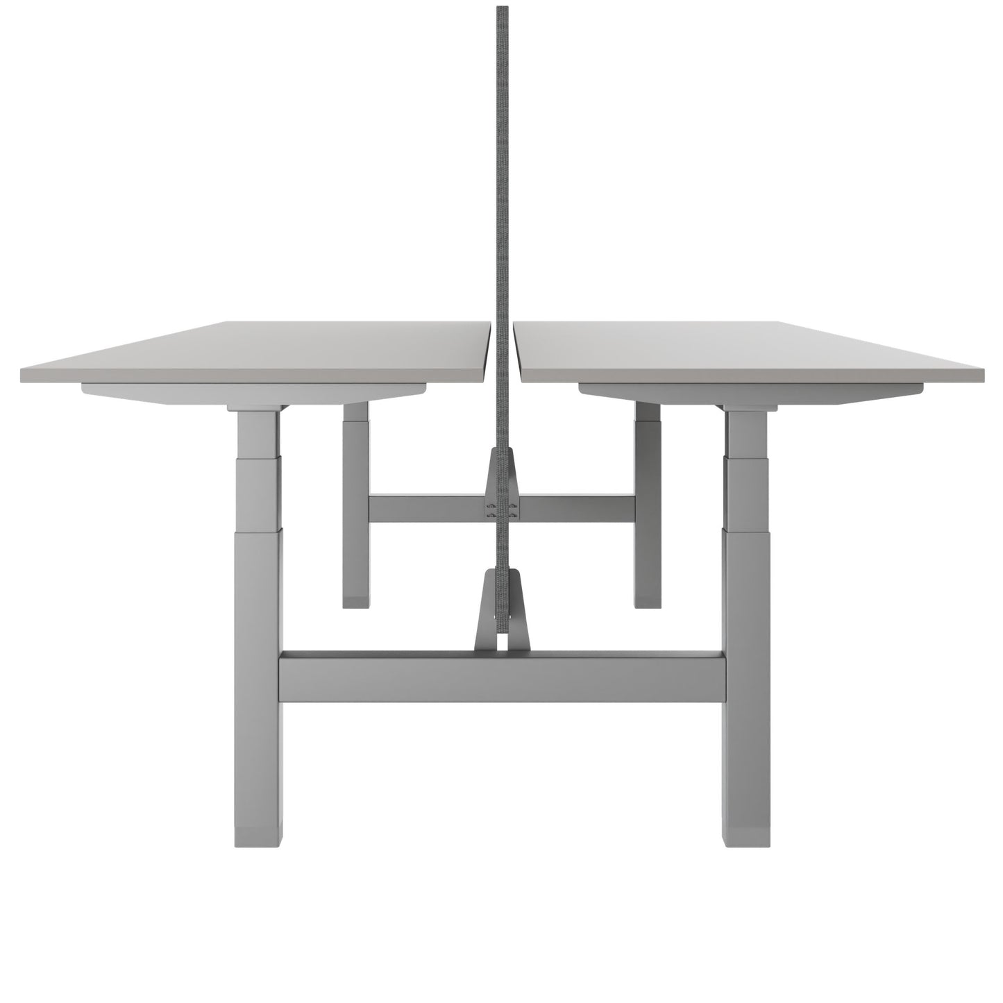 TELDRA Pro Team-Schreibtisch | 1600-1800 mm, elektrisch höhenverstellbar, Linoleum Pebble