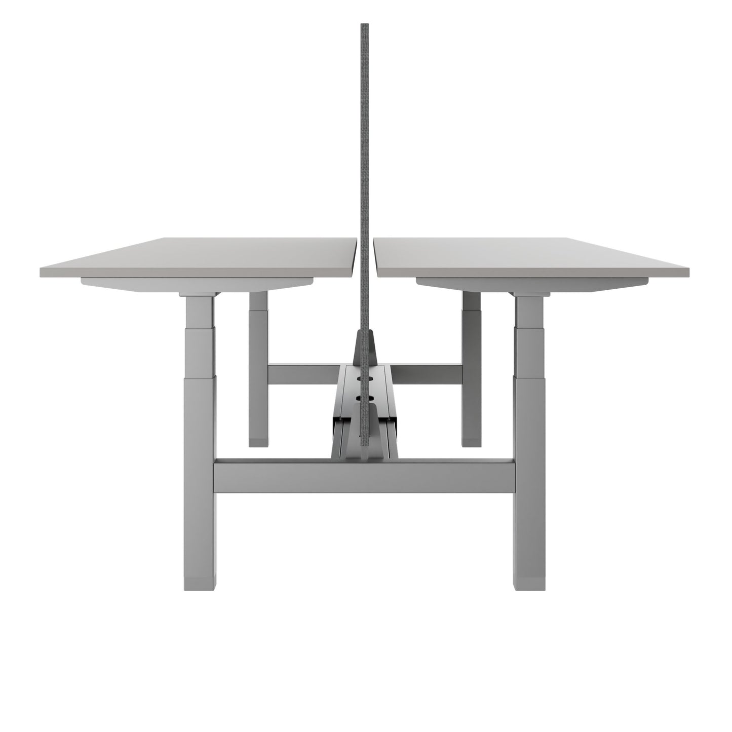 TELDRA Pro Team-Schreibtisch | 1600-1800 mm, elektrisch höhenverstellbar, Linoleum Pebble