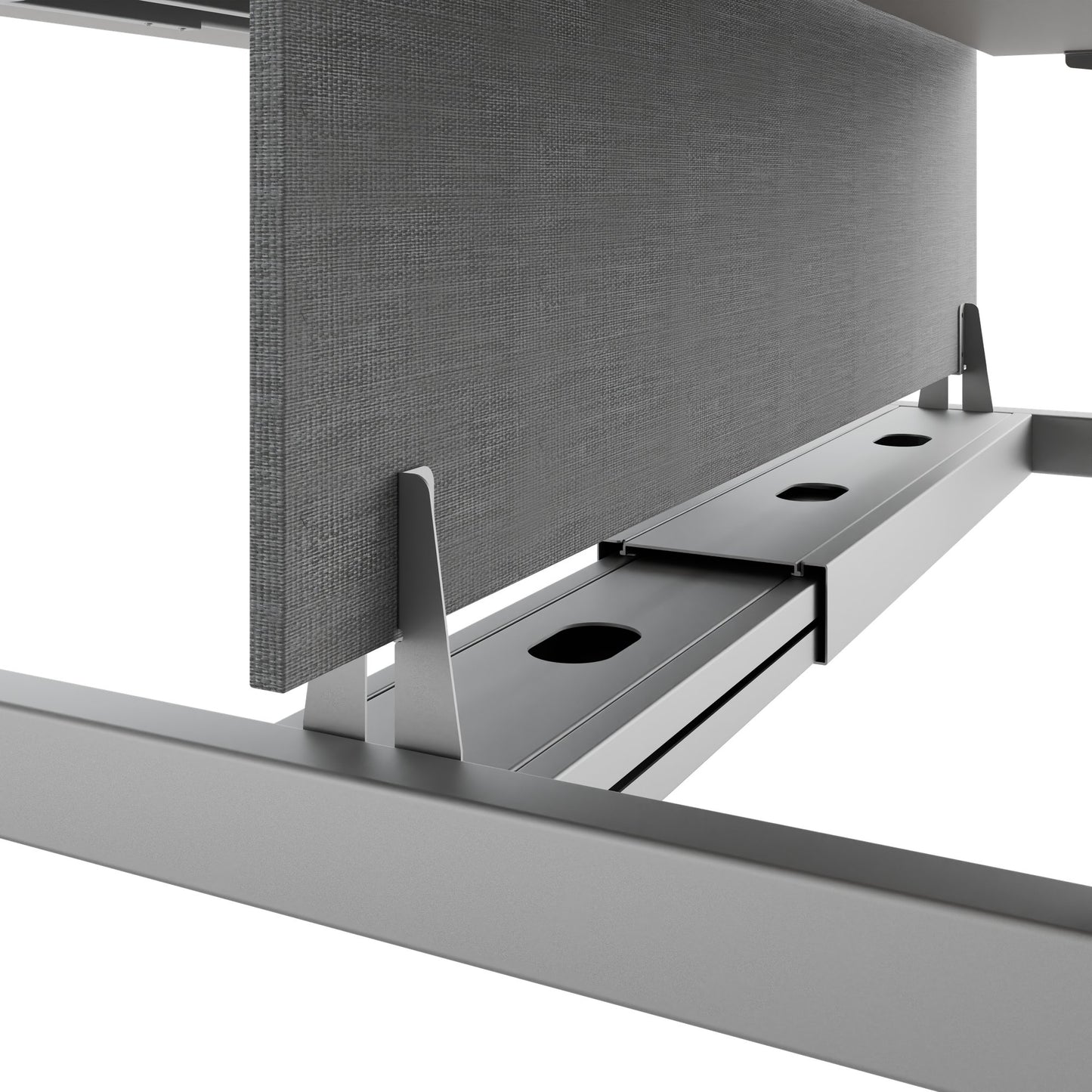 TELDRA Pro Team-Schreibtisch | 1600-1800 mm, elektrisch höhenverstellbar, Linoleum Pebble