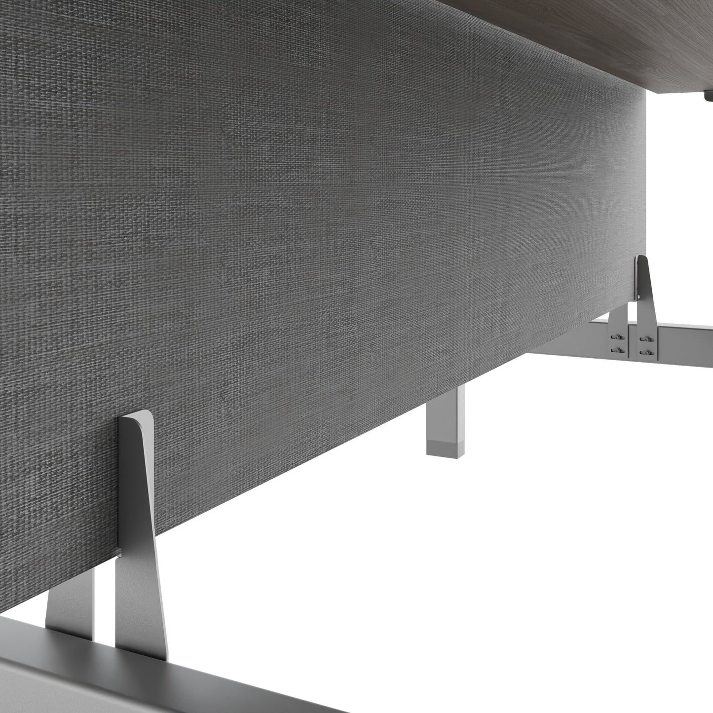 TELDRA Pro Team-Schreibtisch | 1600-1800 mm, elektrisch höhenverstellbar, Nordeiche grau