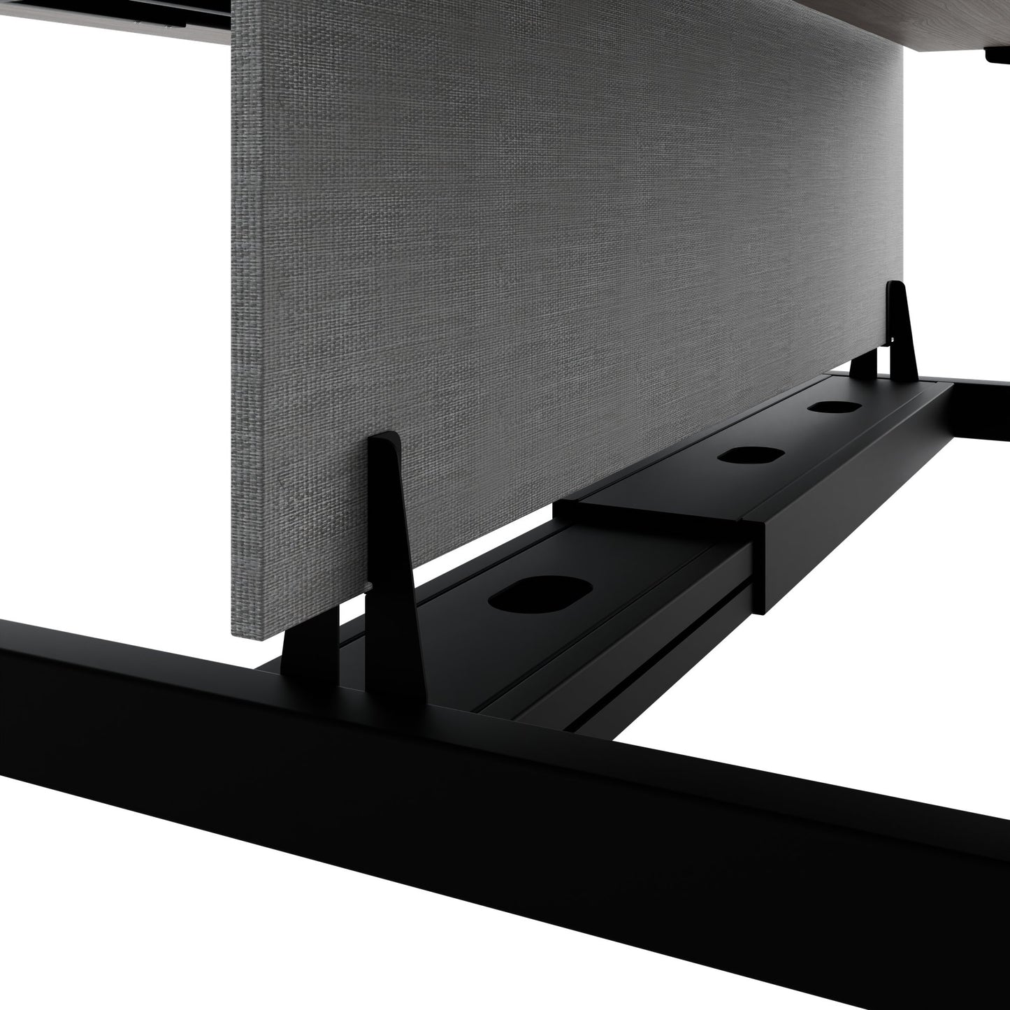 TELDRA Pro Team-Schreibtisch | 1600-1800 mm, elektrisch höhenverstellbar, Nordeiche grau