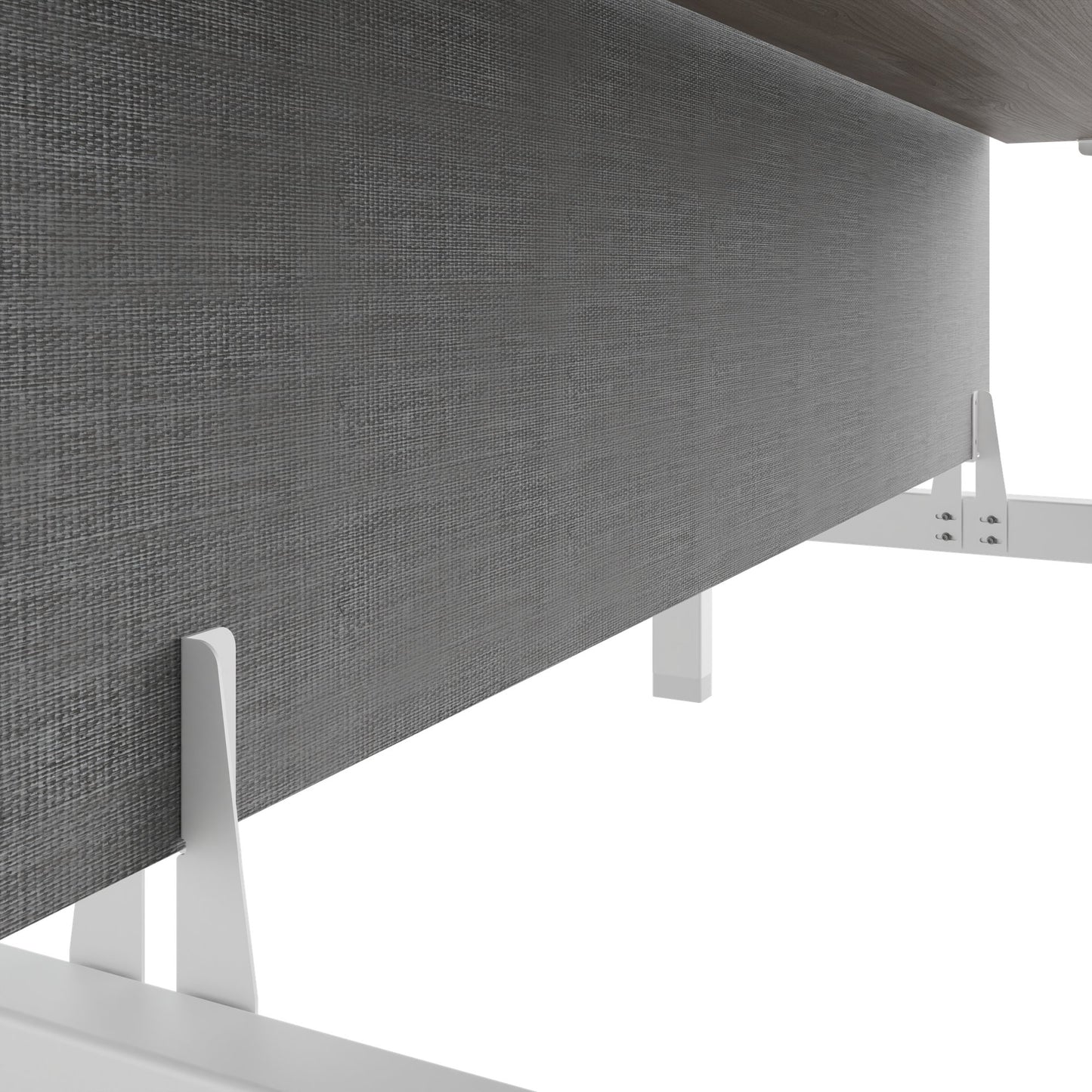 TELDRA Pro Team-Schreibtisch | 1600-1800 mm, elektrisch höhenverstellbar, Nordeiche grau