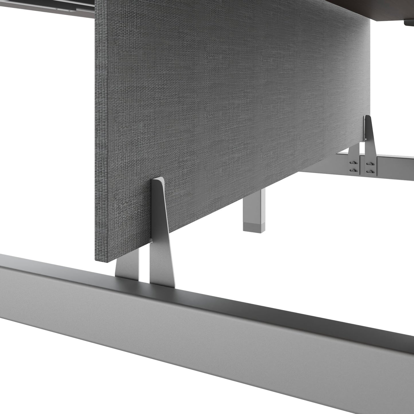 TELDRA Pro Team-Schreibtisch | 1600-1800 mm, elektrisch höhenverstellbar, Nussbaum