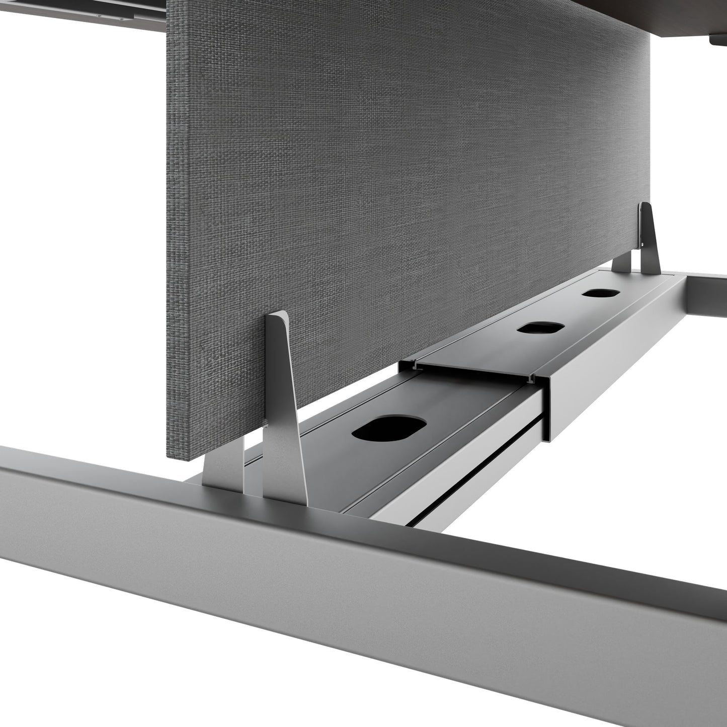 TELDRA Pro Team-Schreibtisch | 1600-1800 mm, elektrisch höhenverstellbar, Nussbaum