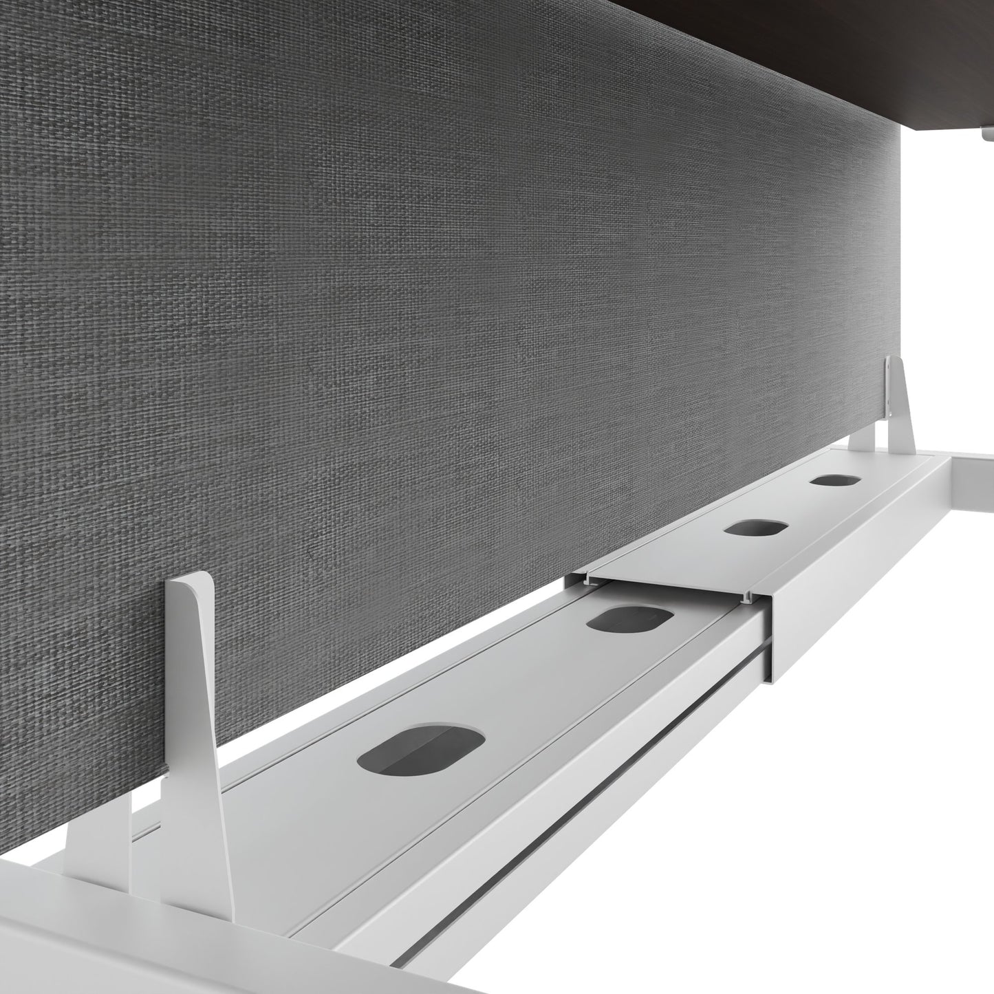 TELDRA Pro Team-Schreibtisch | 1600-1800 mm, elektrisch höhenverstellbar, Nussbaum