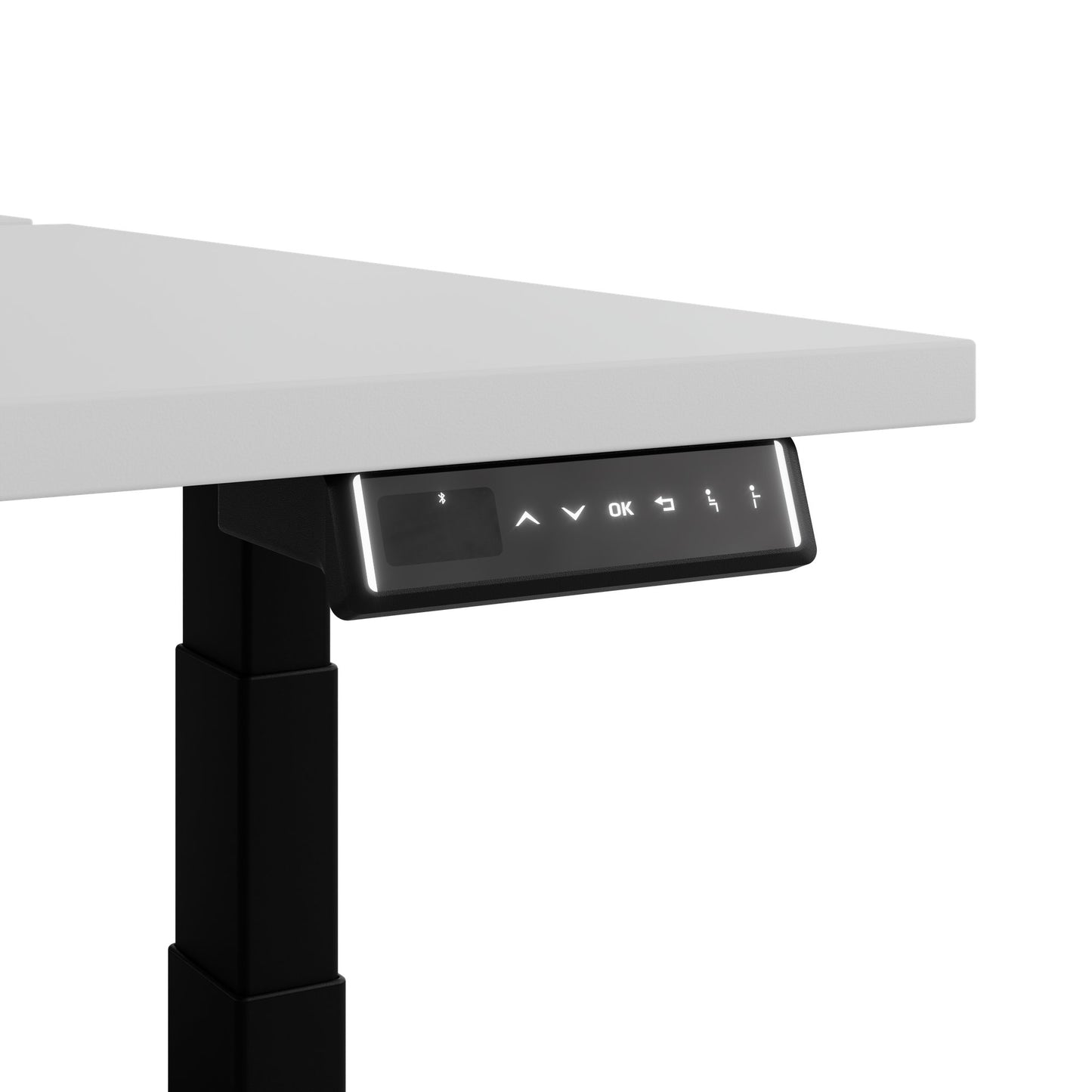 Bureau TELDRA Pro Team | 1600-1800 mm, réglable en hauteur électriquement, gris perle