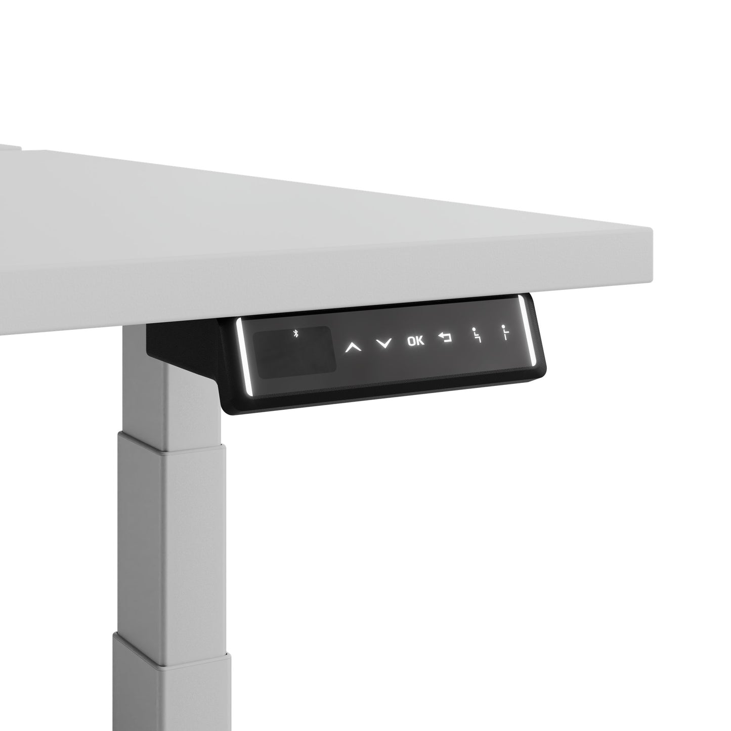 Bureau TELDRA Pro Team | 1600-1800 mm, réglable en hauteur électriquement, gris perle