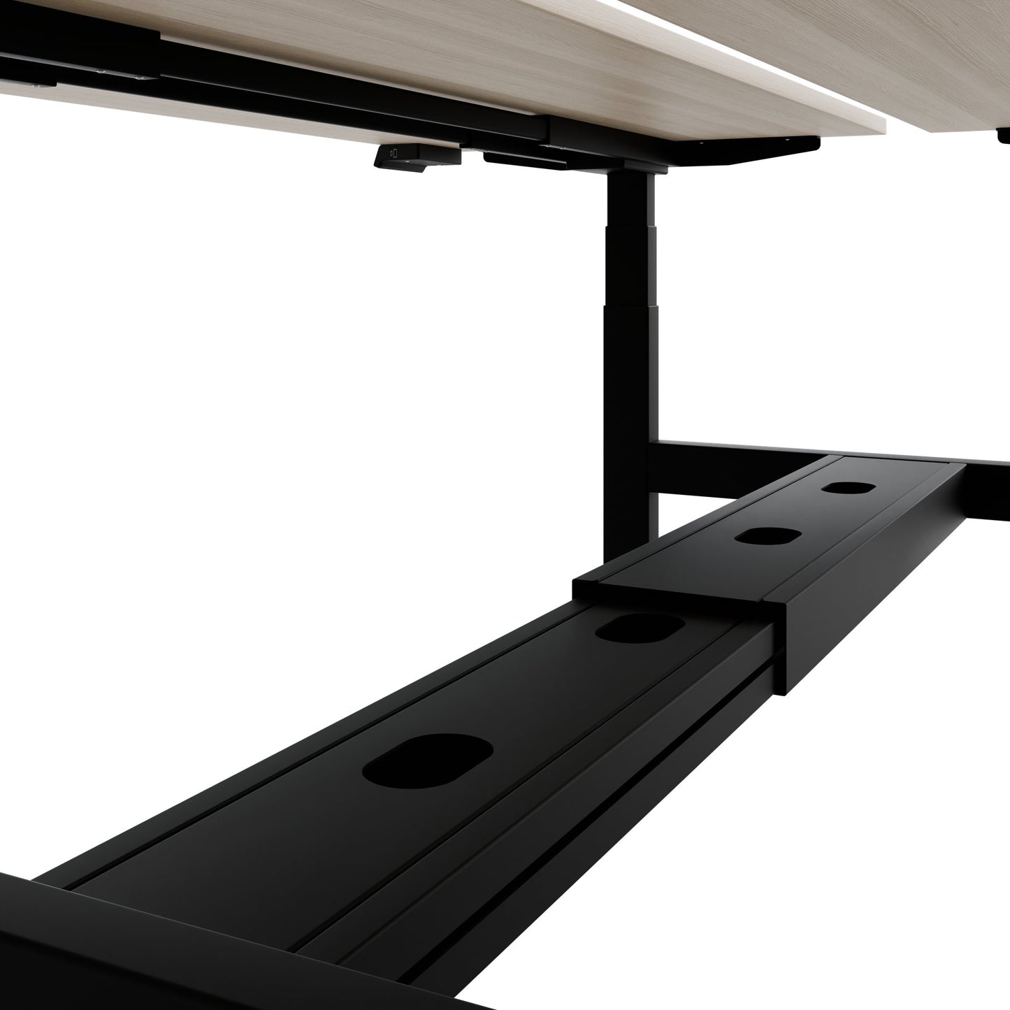 TELDRA Pro Team-Schreibtisch | 1600-1800 mm, elektrisch höhenverstellbar, Sandesche