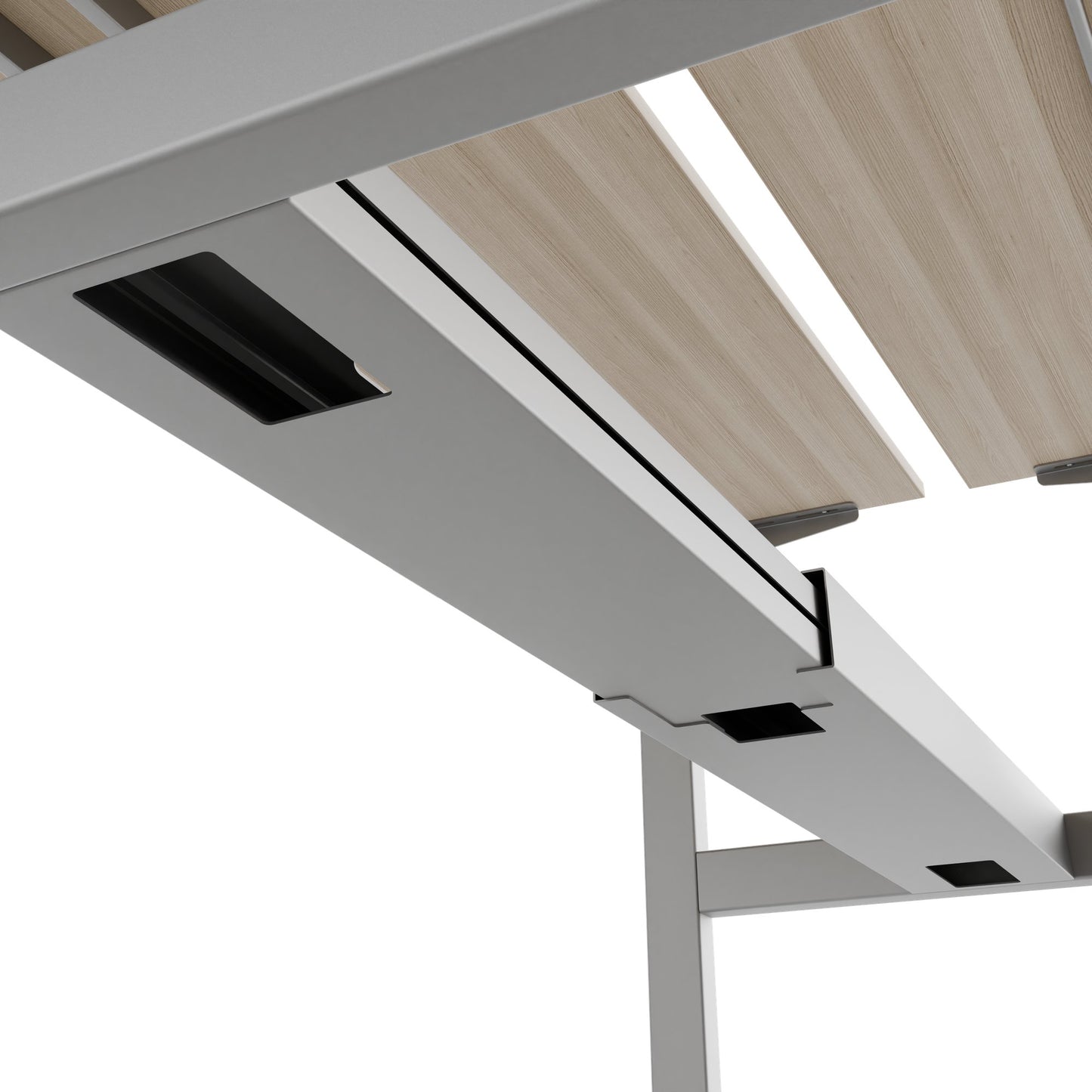 TELDRA Pro Team-Schreibtisch | 1600-1800 mm, elektrisch höhenverstellbar, Sandesche