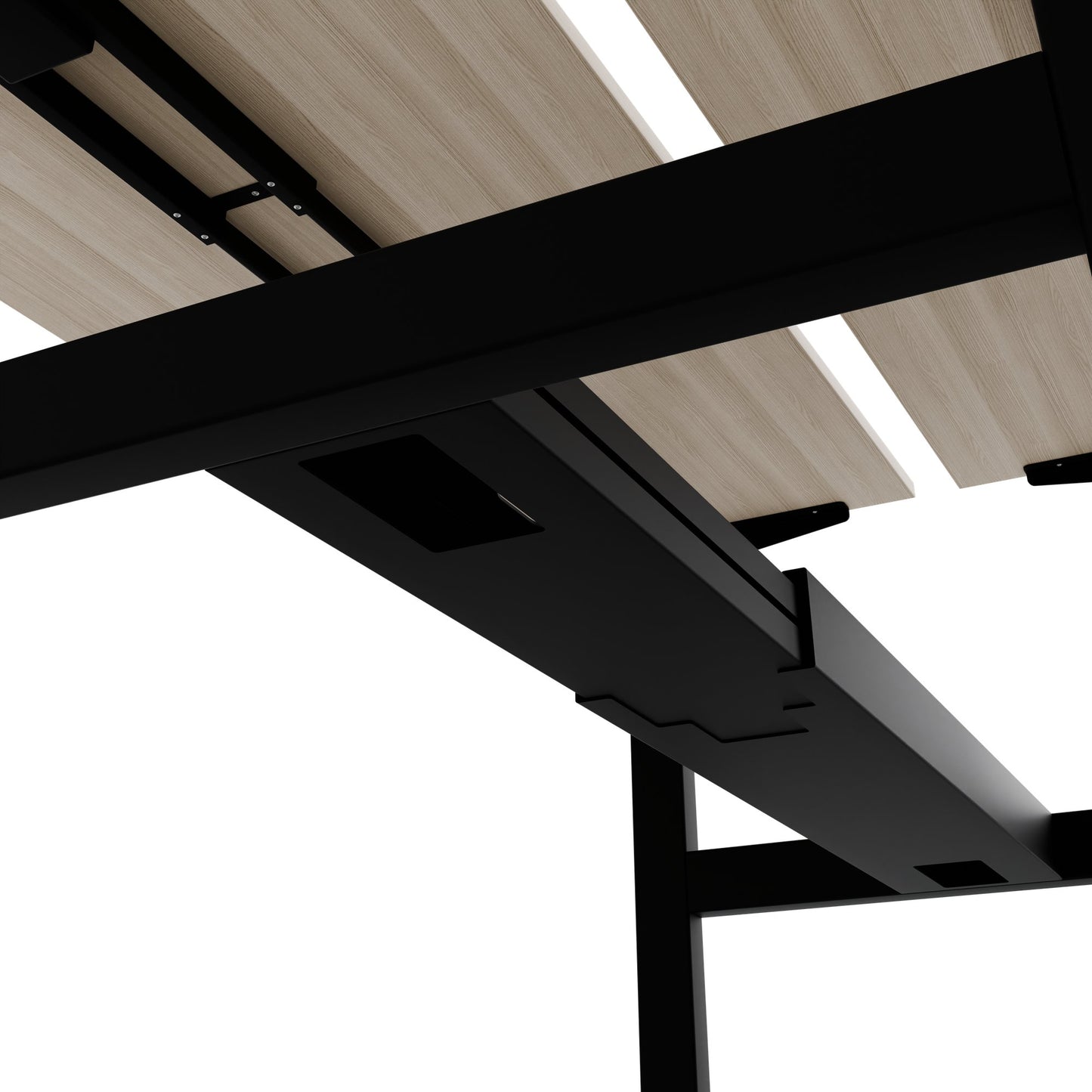 TELDRA Pro Team-Schreibtisch | 1600-1800 mm, elektrisch höhenverstellbar, Sandesche